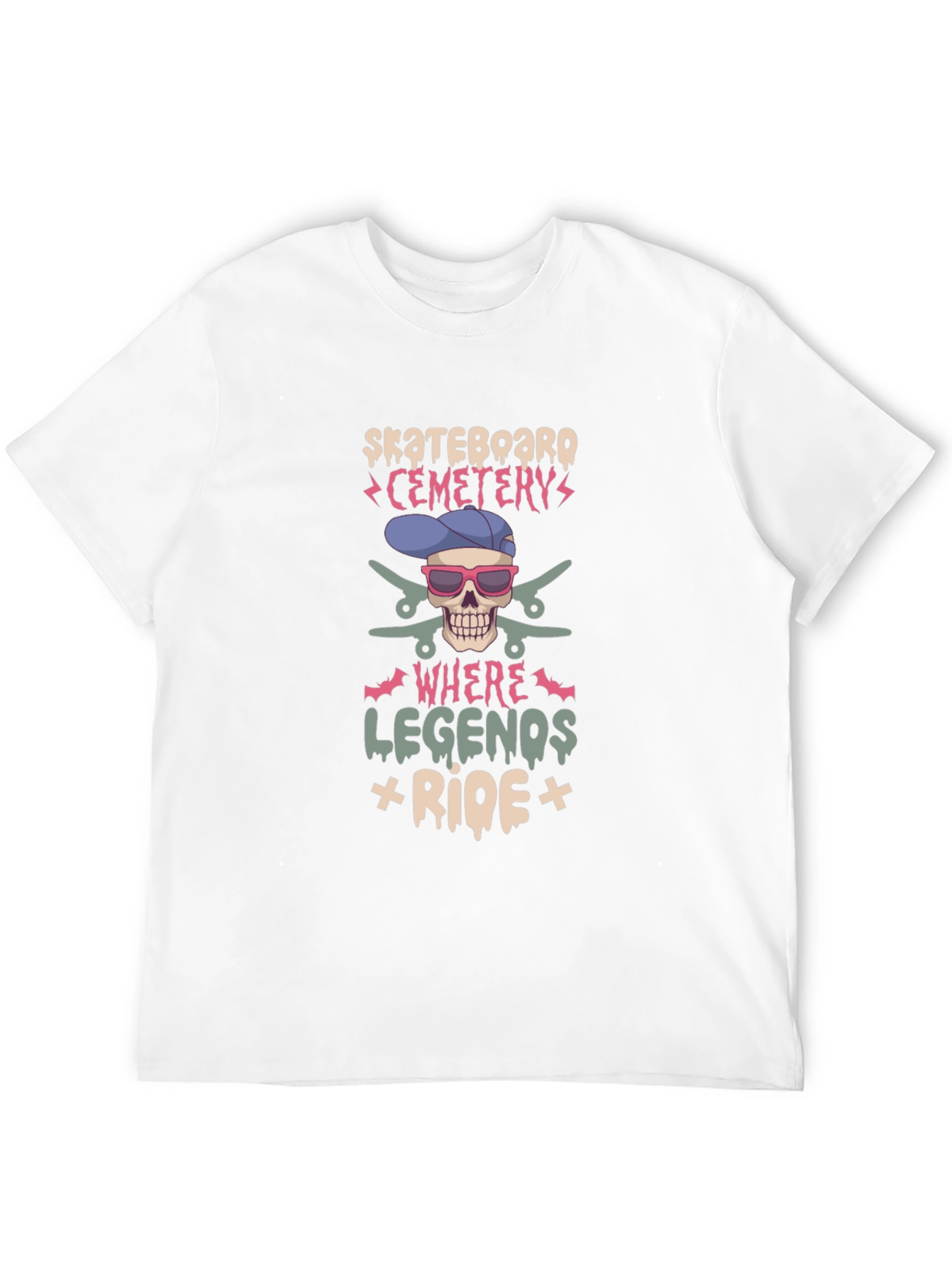 Skateboard Cemetery T-Shirt - Legends Ride
