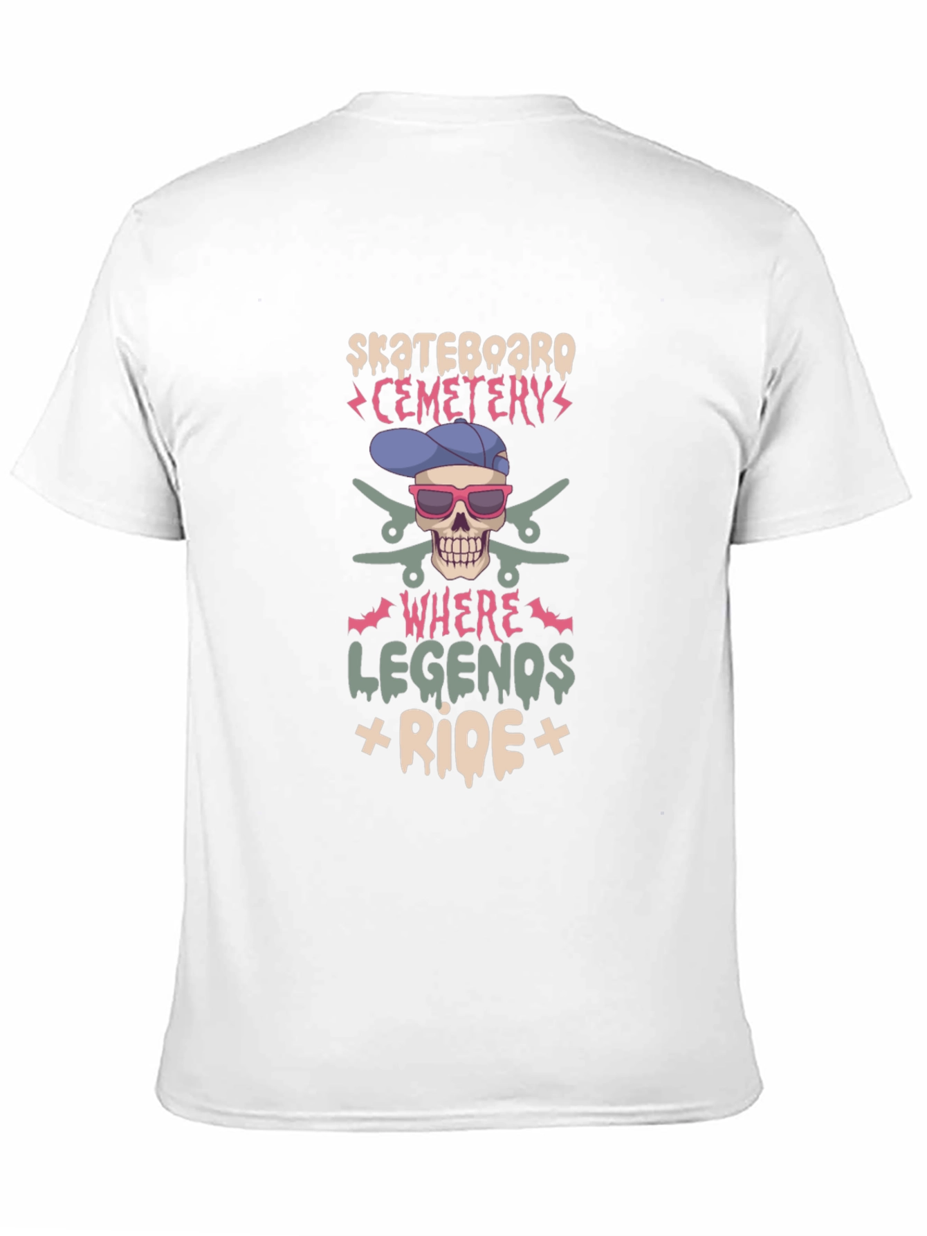 Skateboard Cemetery T-Shirt - Legends Ride
