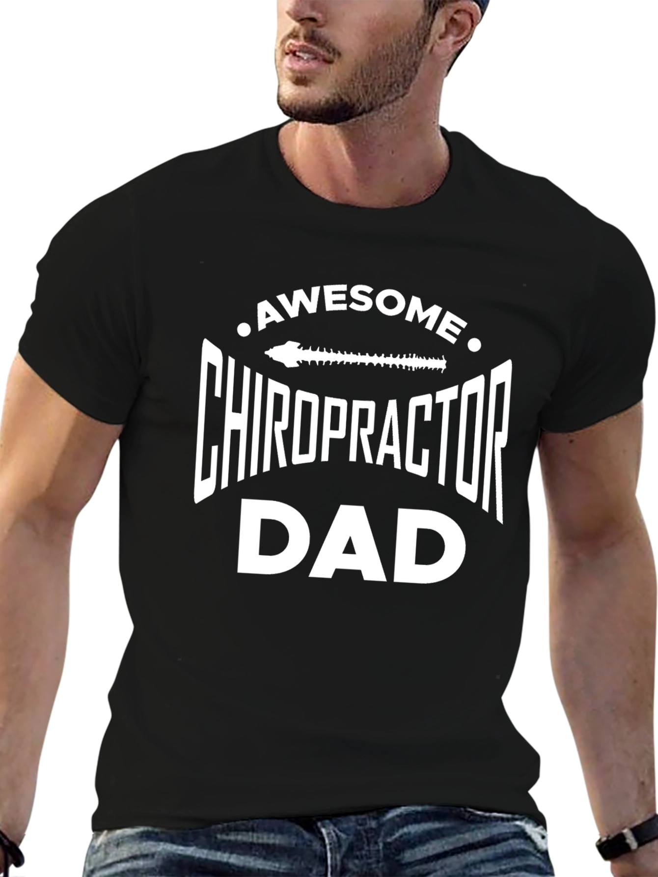 Awesome Chiropractor Dad T-Shirt