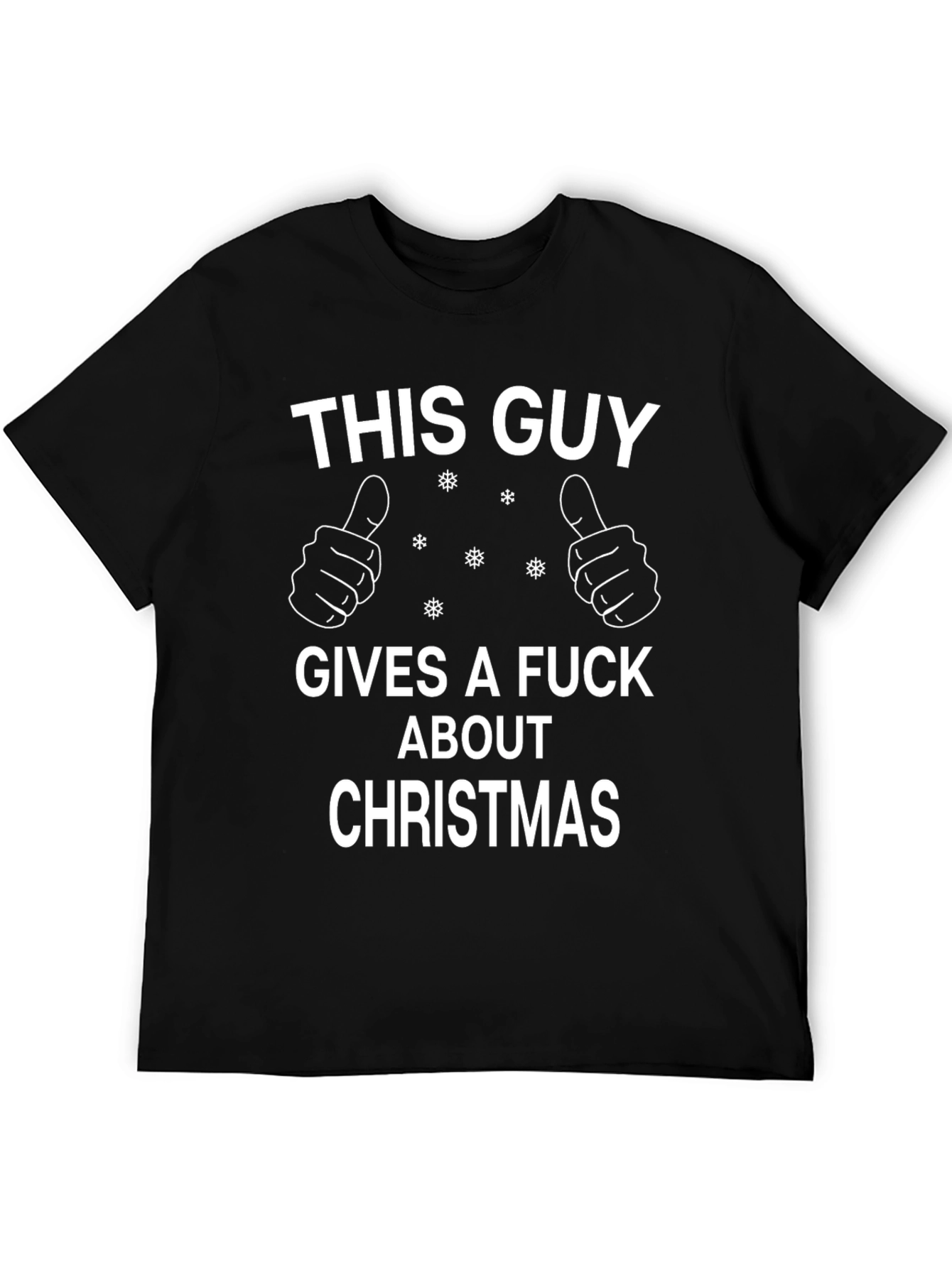Funny Christmas T-Shirt - This Guy Gives a F*ck