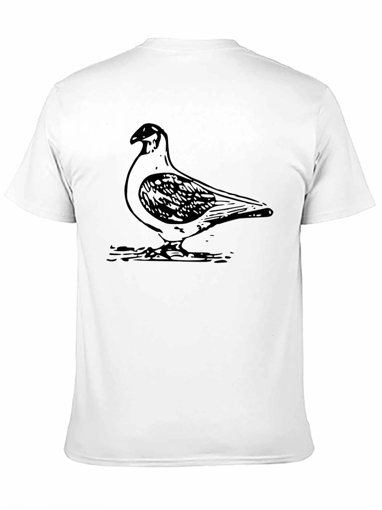 Pigeon Graphic Tee - Mens Black T-Shirt