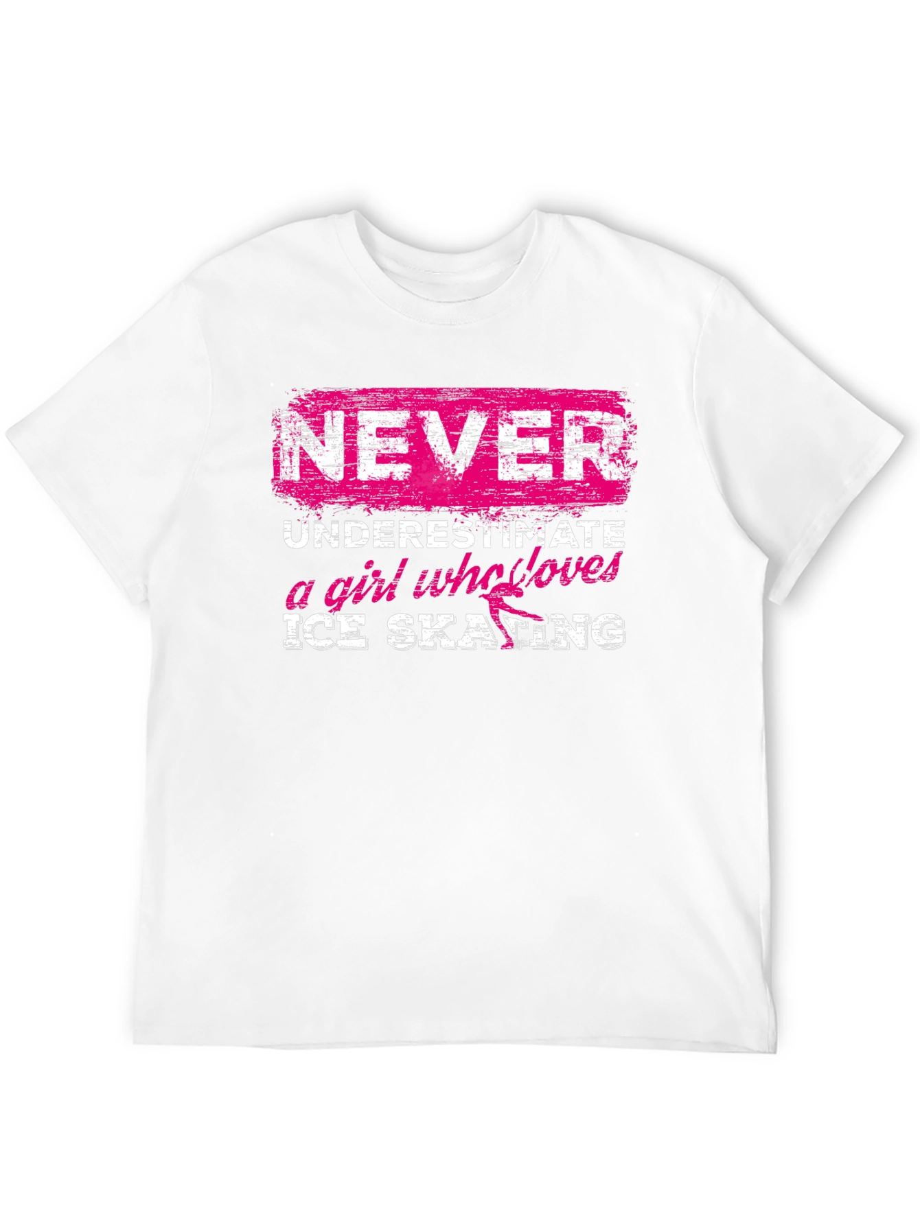 Never Underestimate a Girl Who Loves Ice Skating T-Shirt