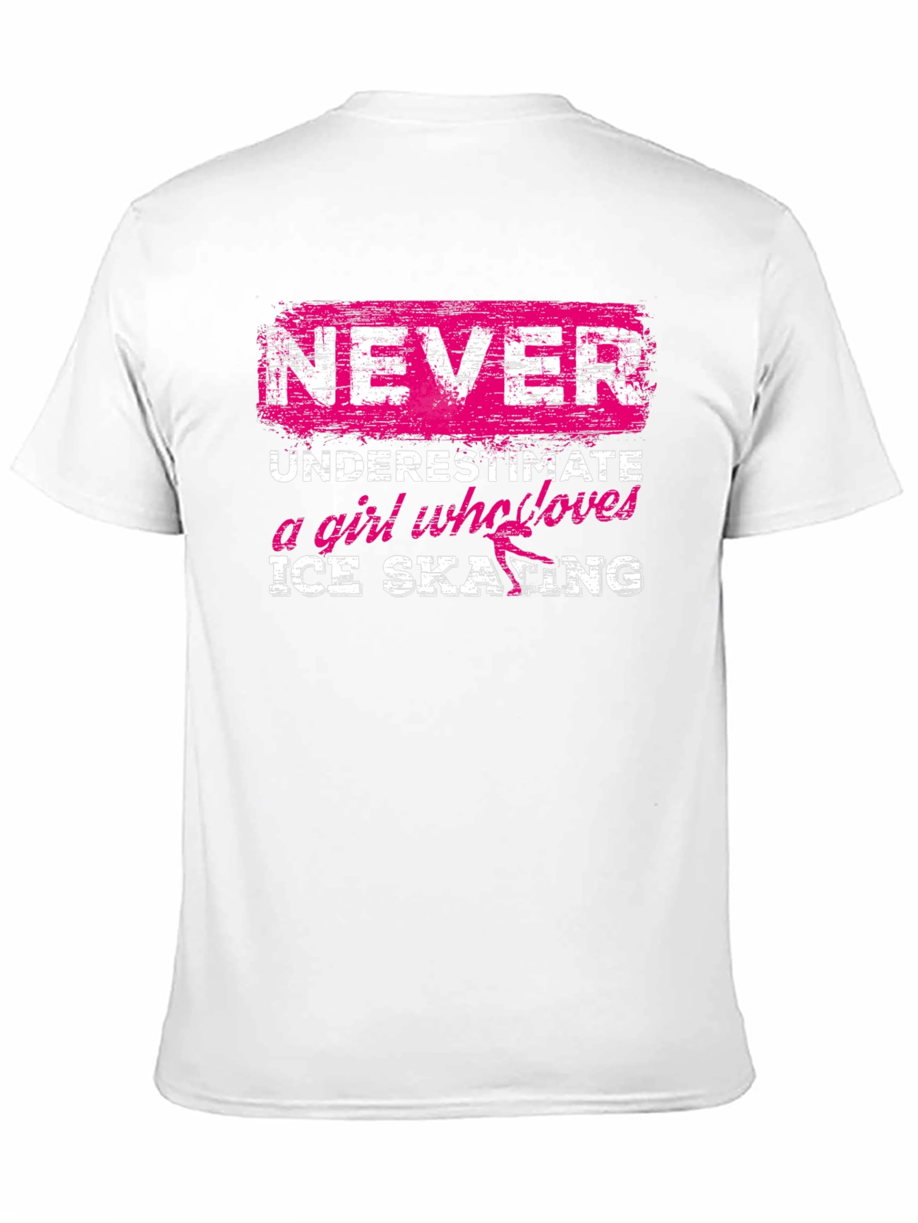 Never Underestimate a Girl Who Loves Ice Skating T-Shirt