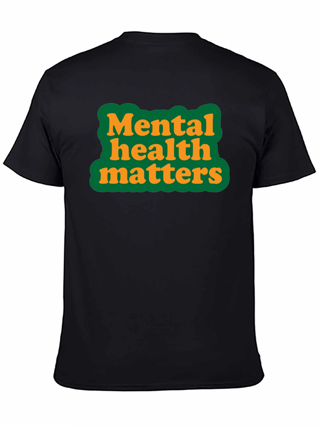 Mental Health Matters Graphic Tee - Black Cotton T-Shirt