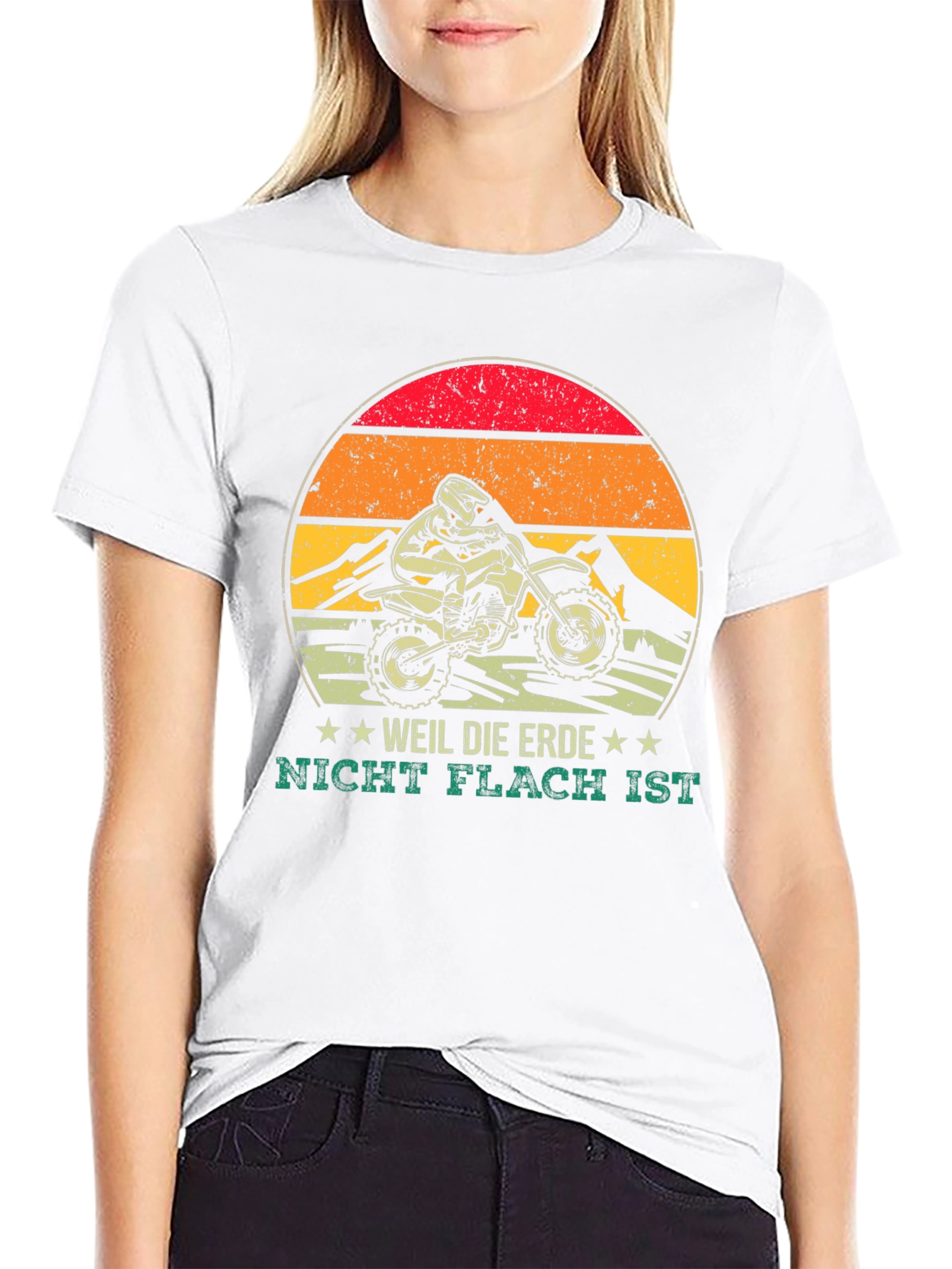 Dirt Bike Weil Die Erde Graphic Tee