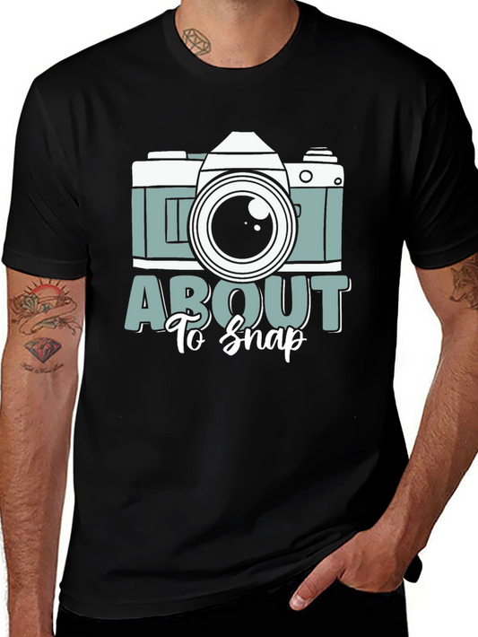 About To Snap Camera Graphic Tee - Photographers Shirt