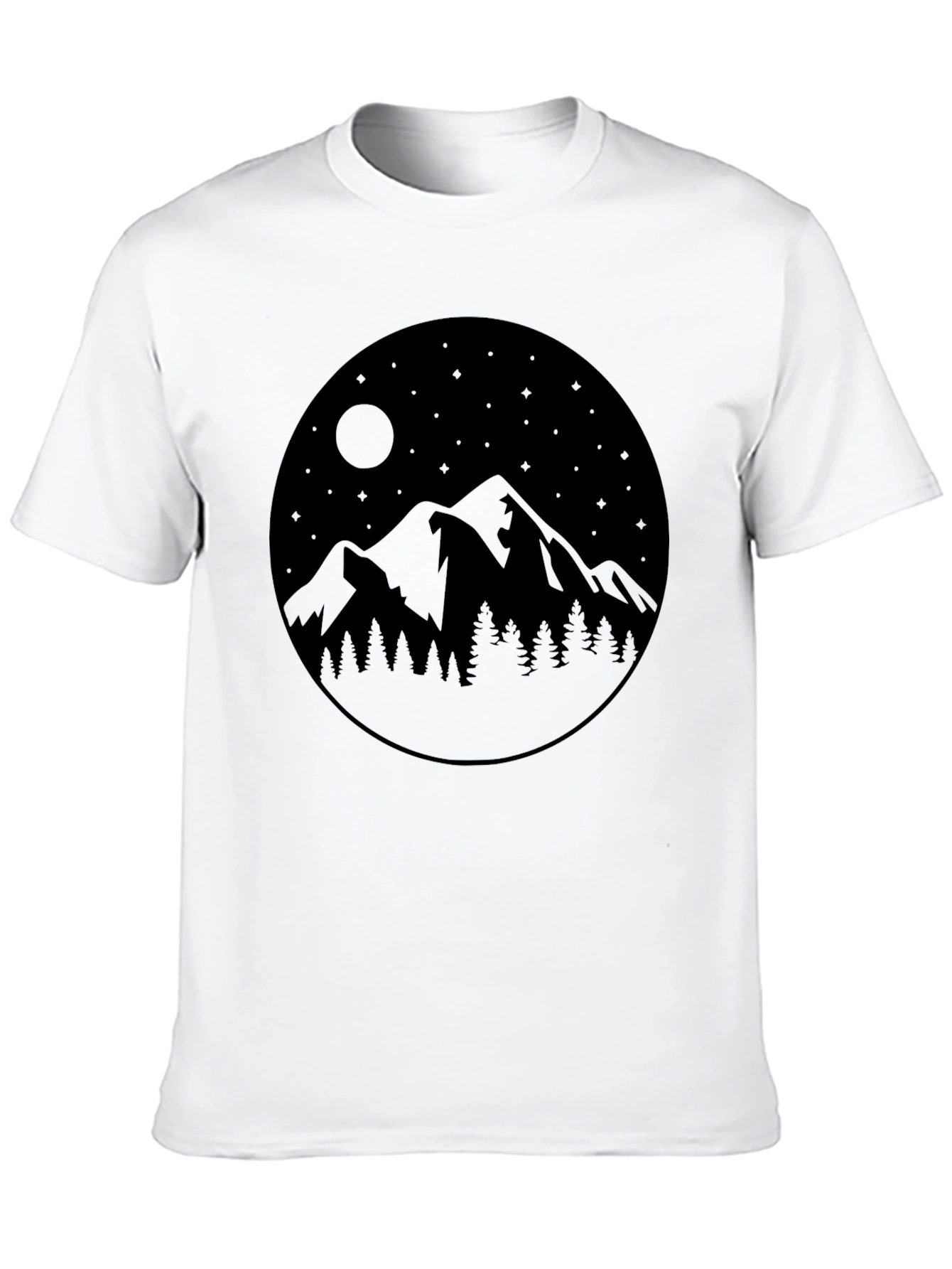 Mountainscape Graphic Tee - Black
