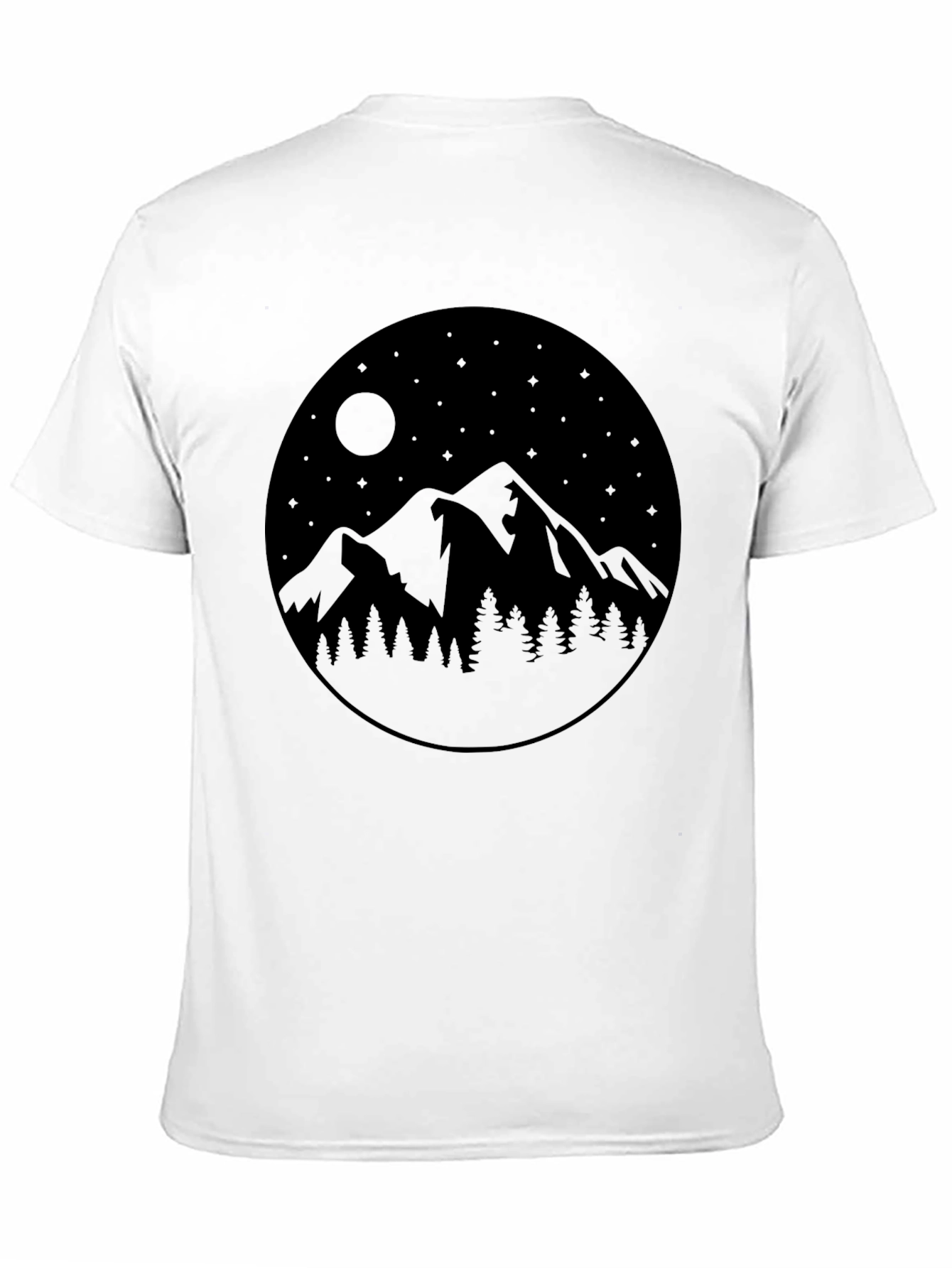 Mountainscape Graphic Tee - Black