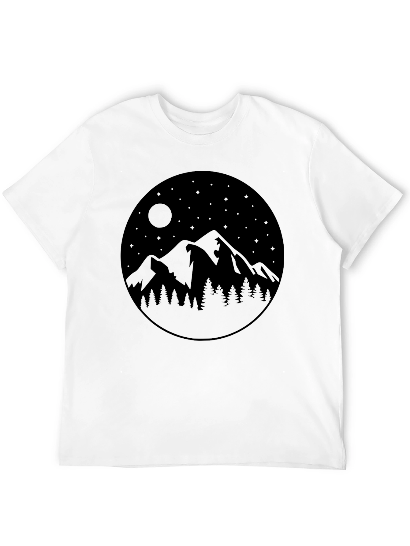 Mountainscape Graphic Tee - Black