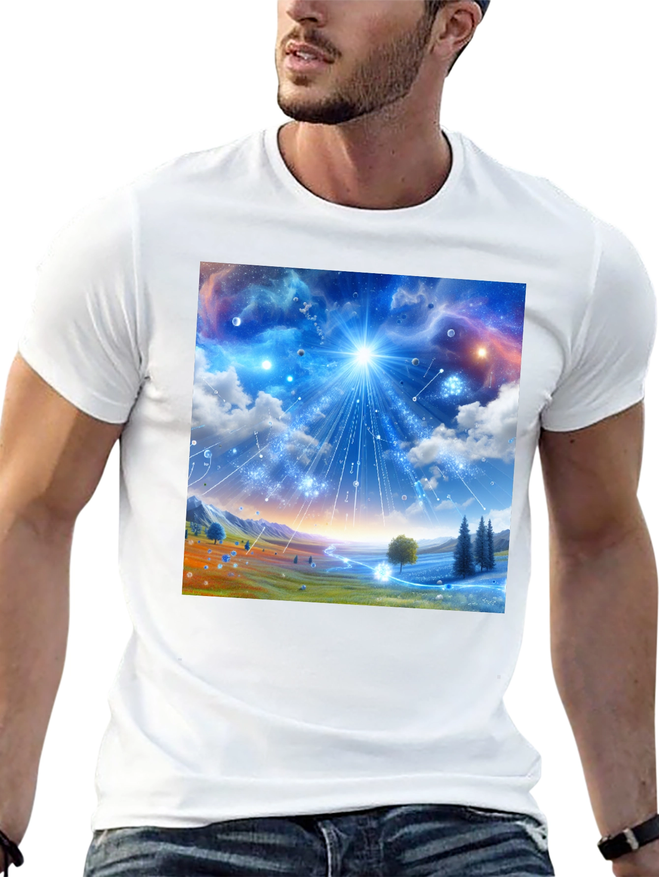 Galaxy Dreamscape T-Shirt - Vivid Graphic Tee