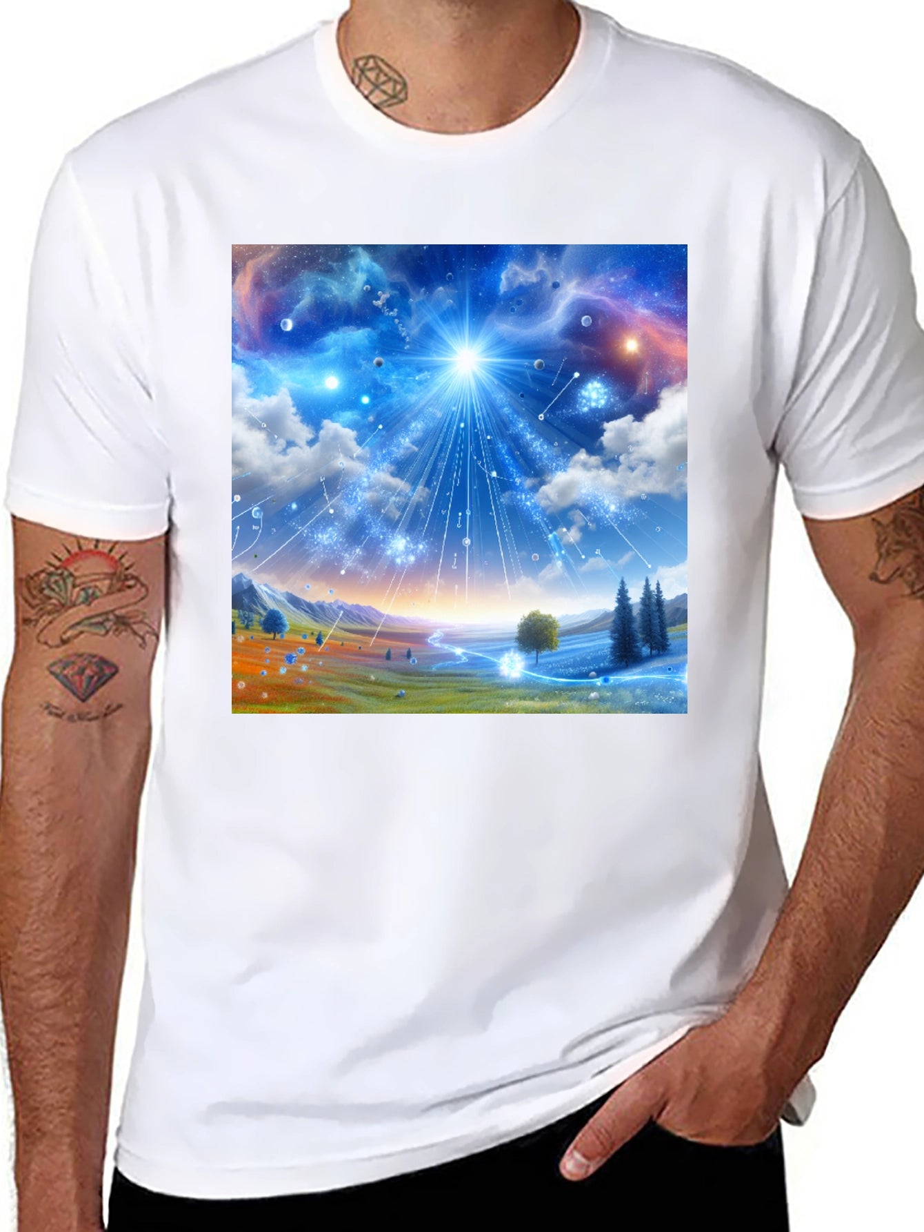 Galaxy Dreamscape T-Shirt - Vivid Graphic Tee