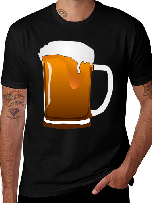 Beer Mug Graphic Tee - Black Unisex T-Shirt
