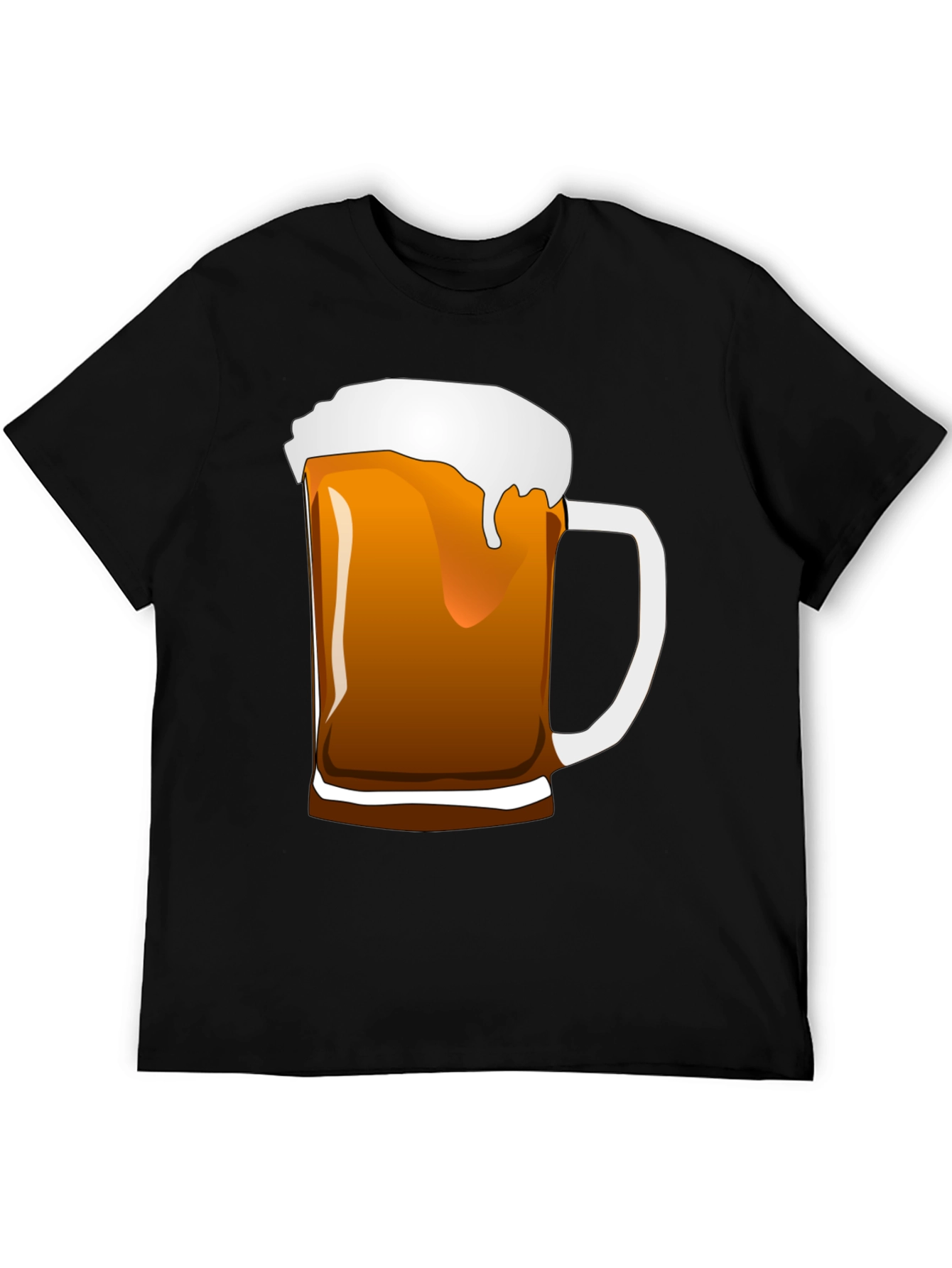 Beer Mug Graphic Tee - Black Unisex T-Shirt
