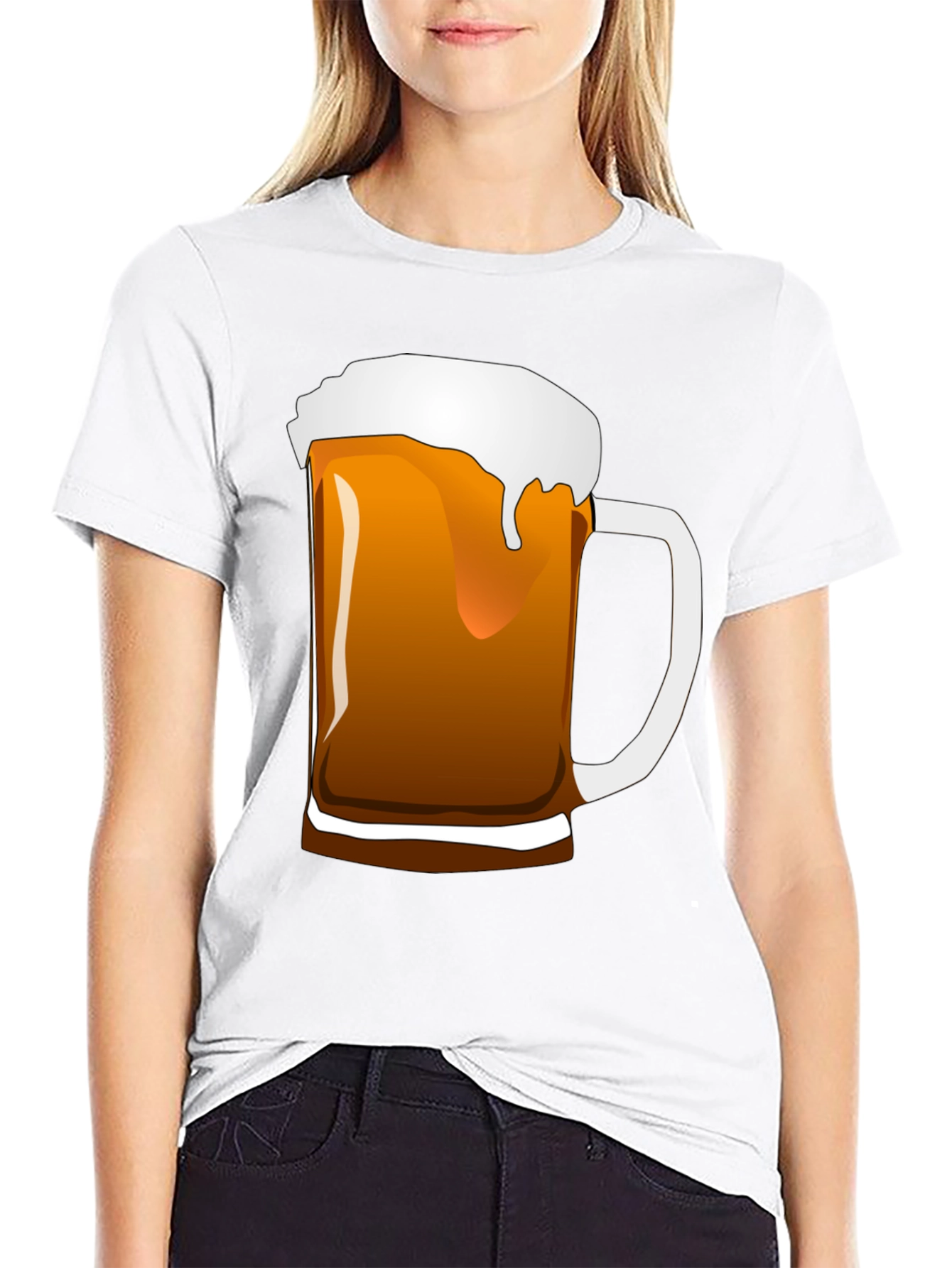 Beer Mug Graphic Tee - Black Unisex T-Shirt