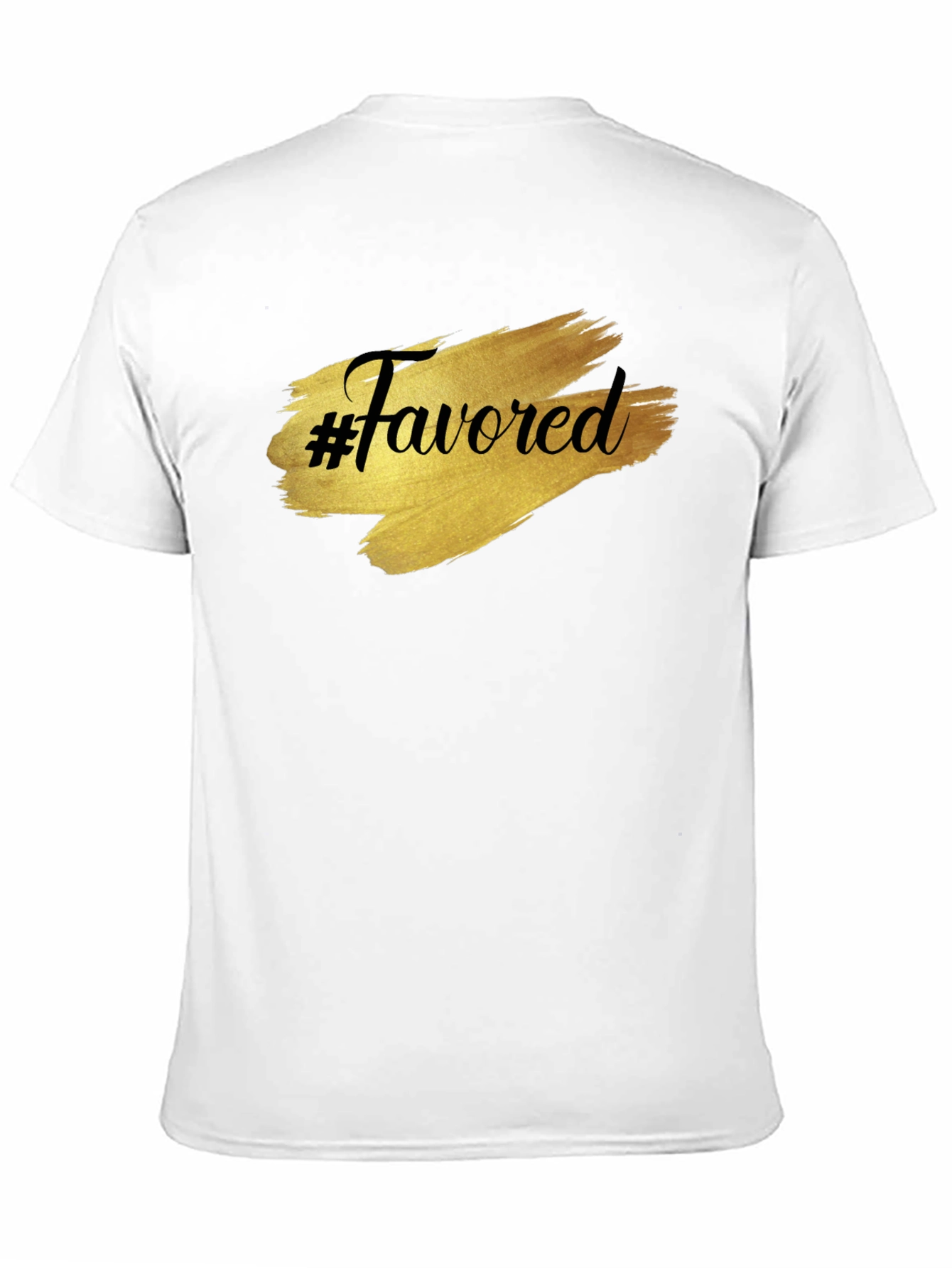 #Favored Graphic T-Shirt - Stylish Black Tee
