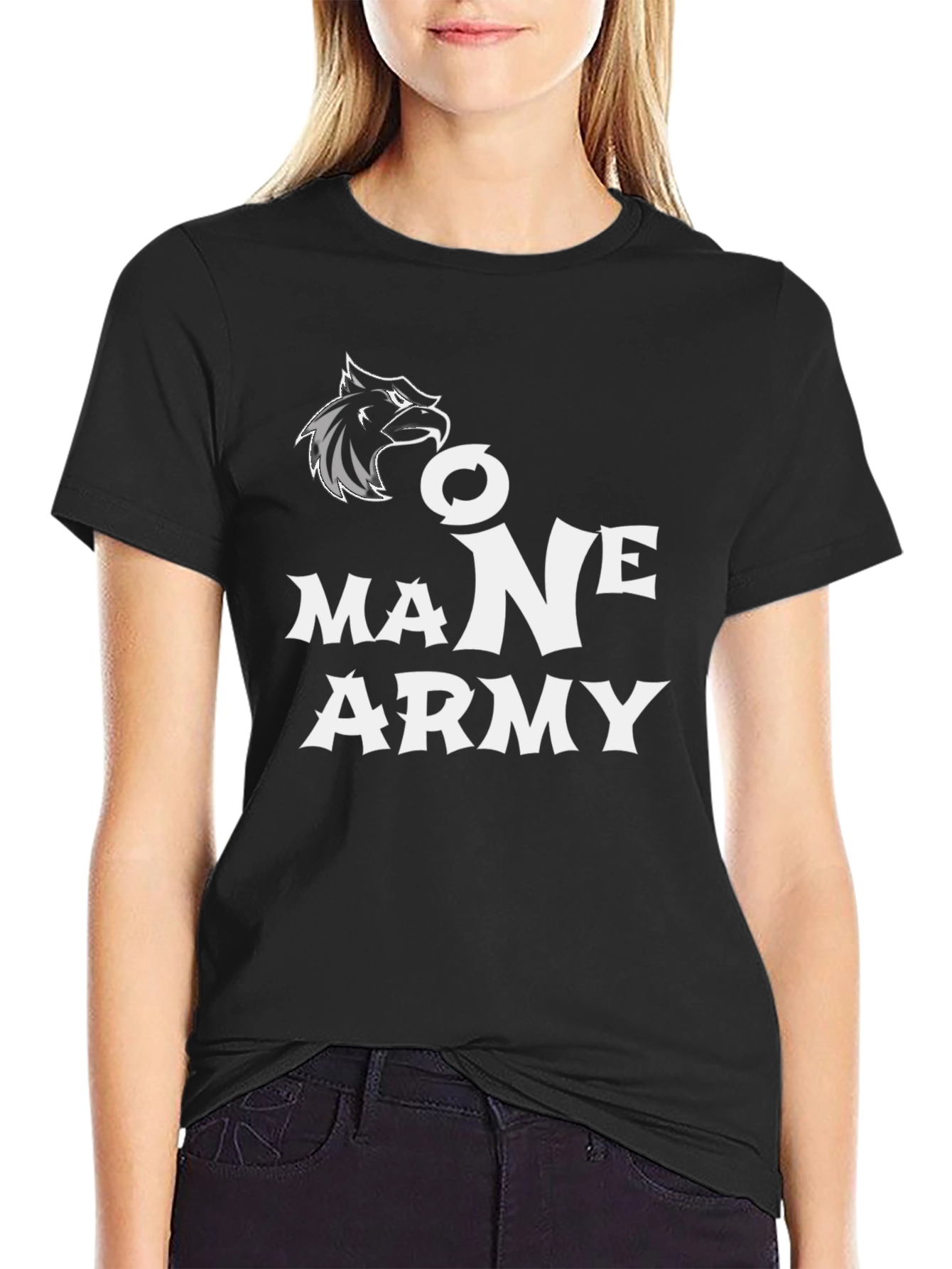 Maine Army Black T-Shirt