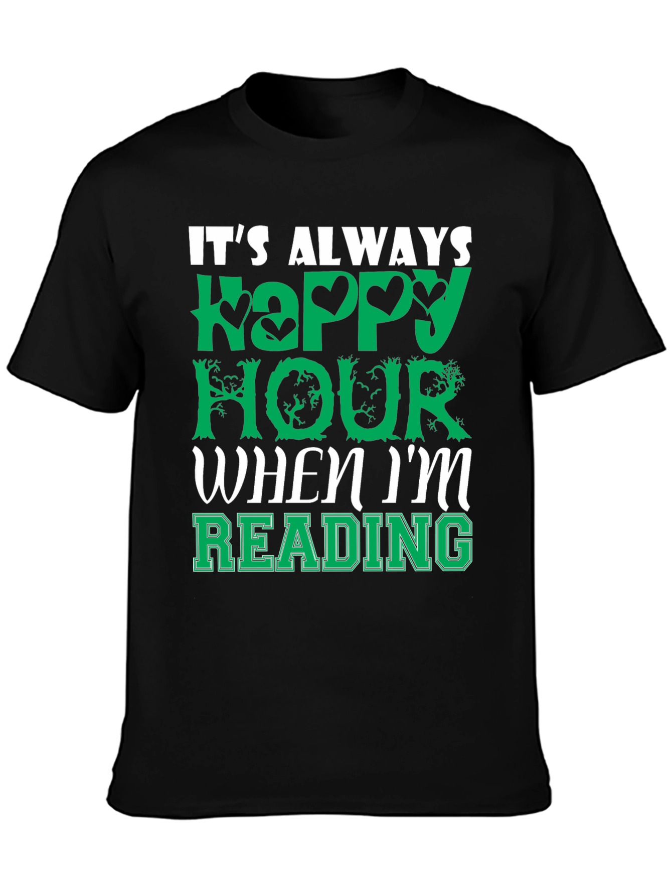 Happy Hour Reading T-Shirt - Book Lover Tee