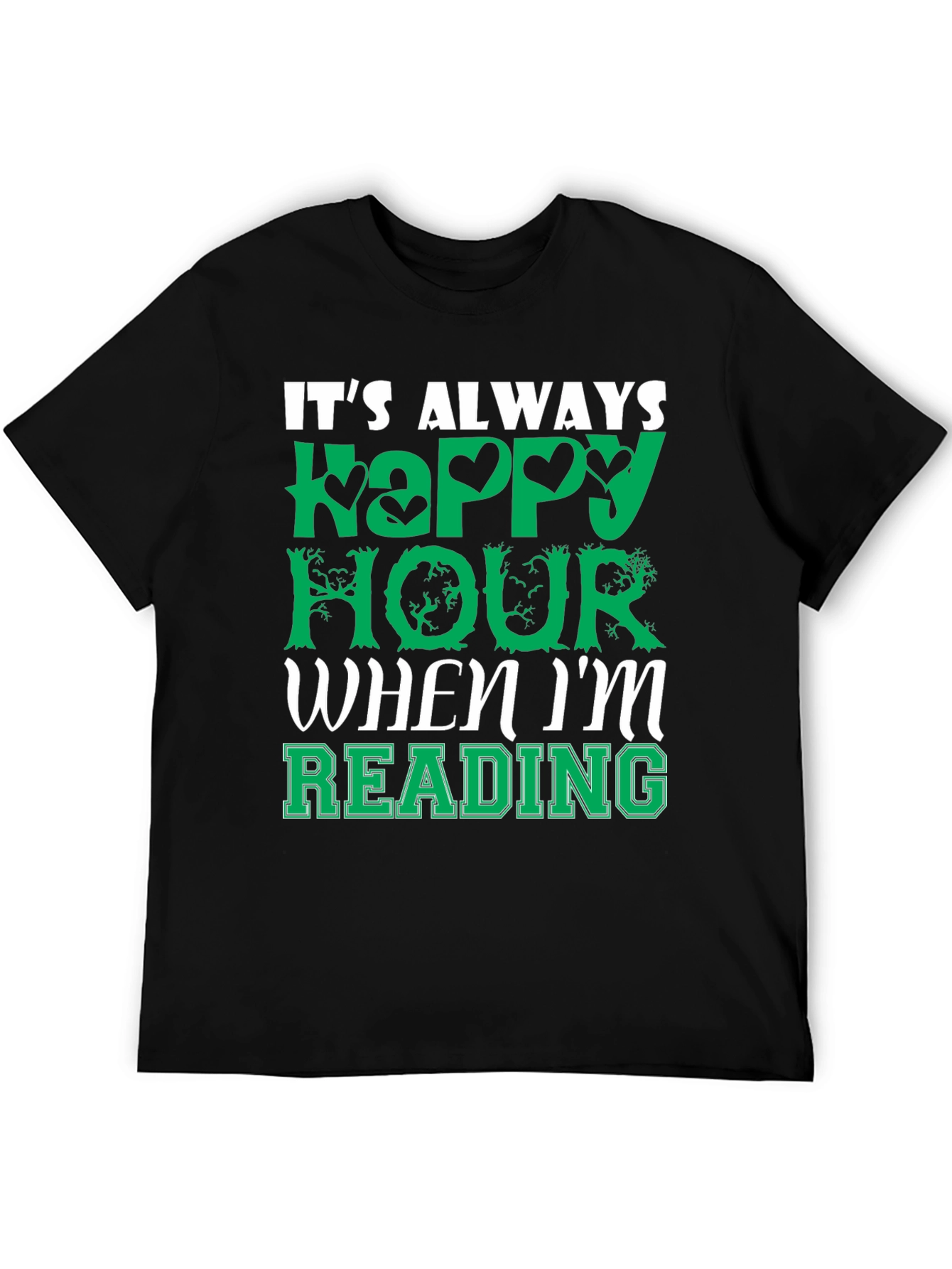 Happy Hour Reading T-Shirt - Book Lover Tee