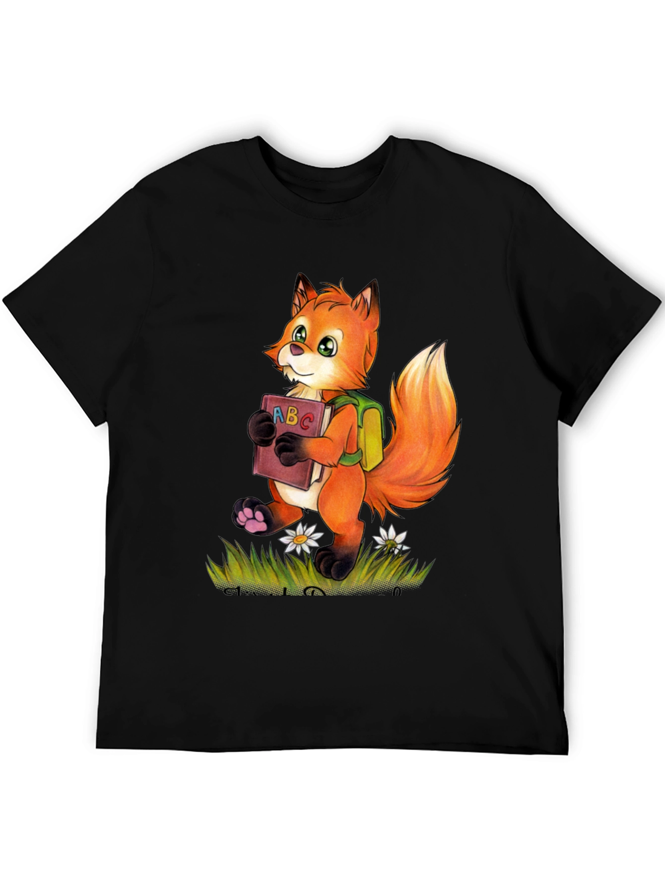 Fox with ABC Book T-Shirt