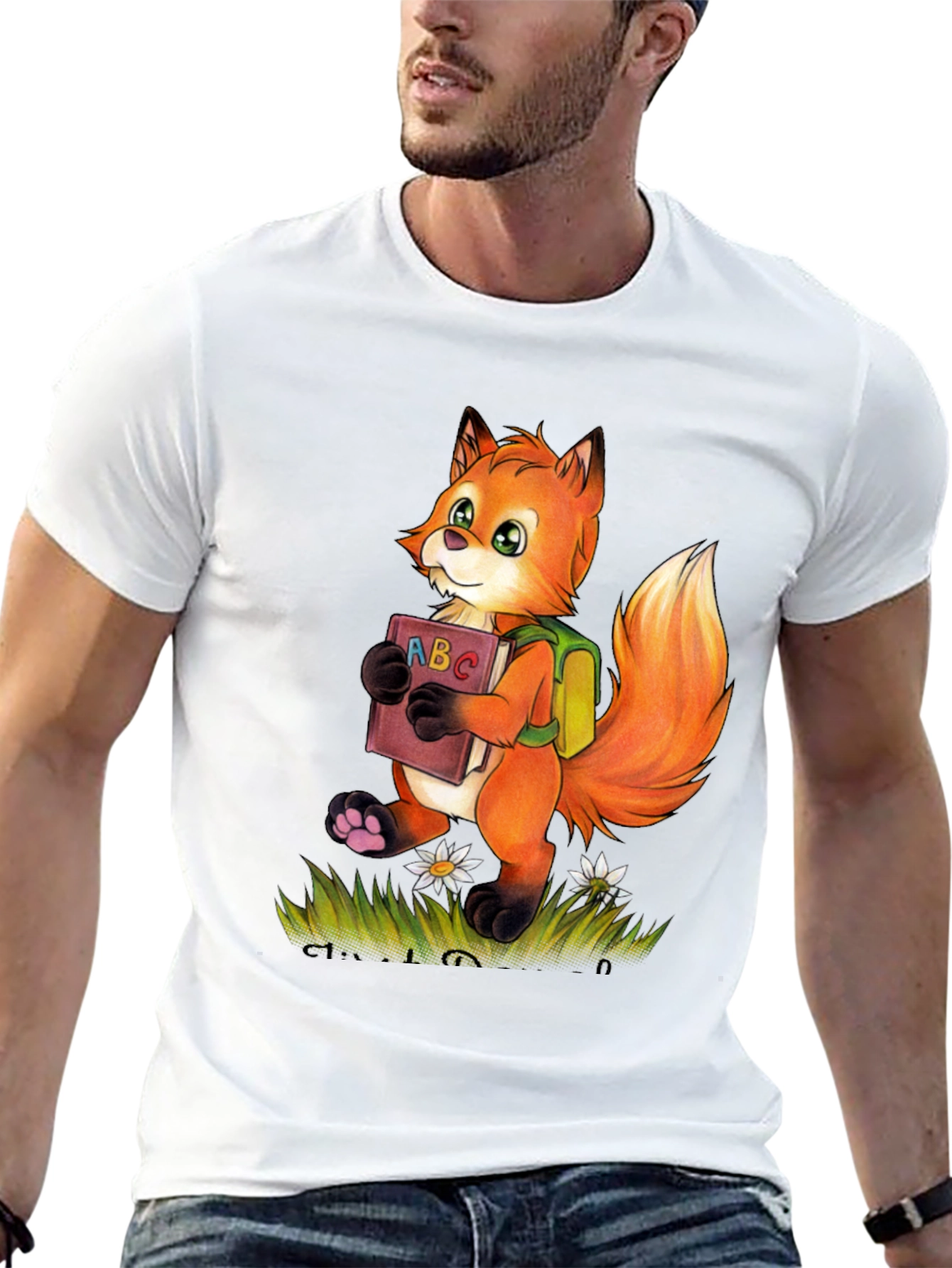 Fox with ABC Book T-Shirt