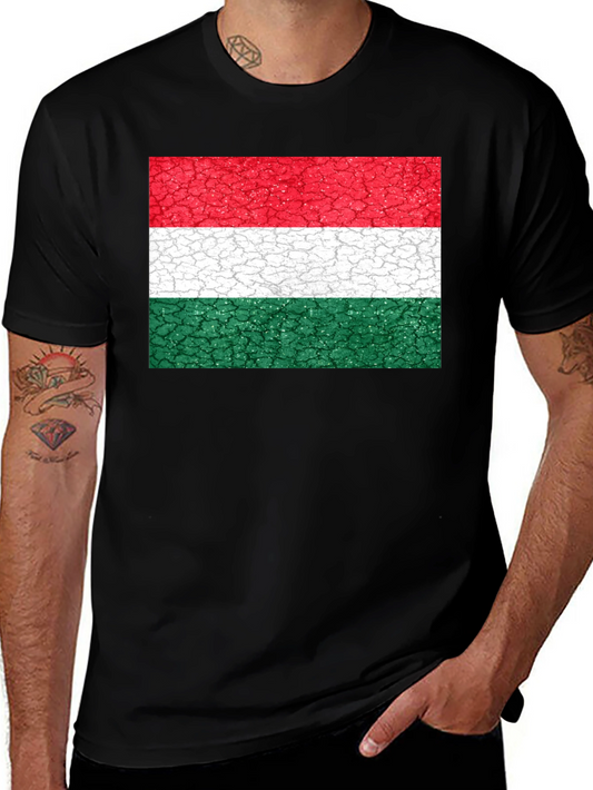 Hungary Flag T-Shirt - Novelty Graphic Tee