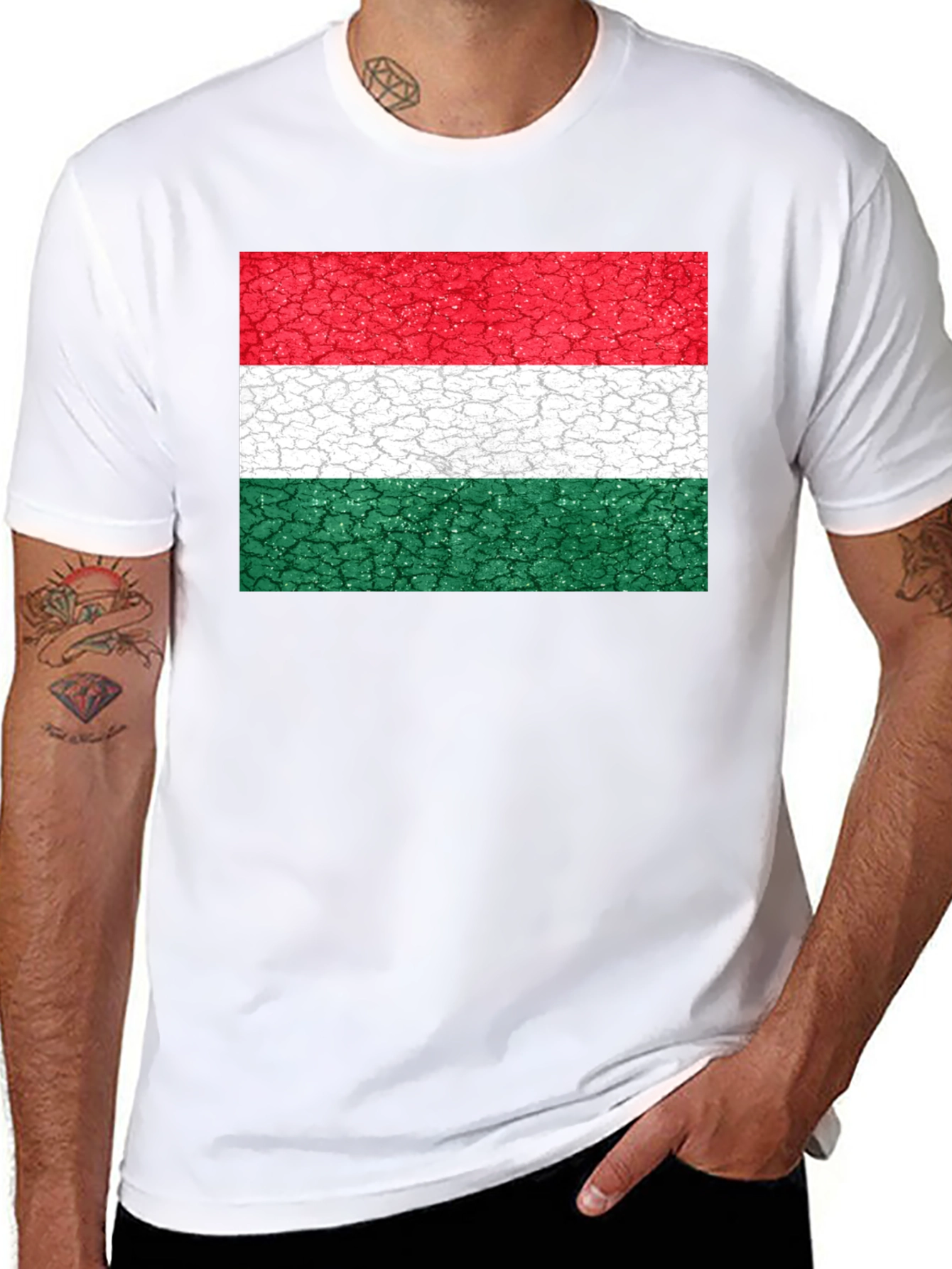 Hungary Flag T-Shirt - Novelty Graphic Tee
