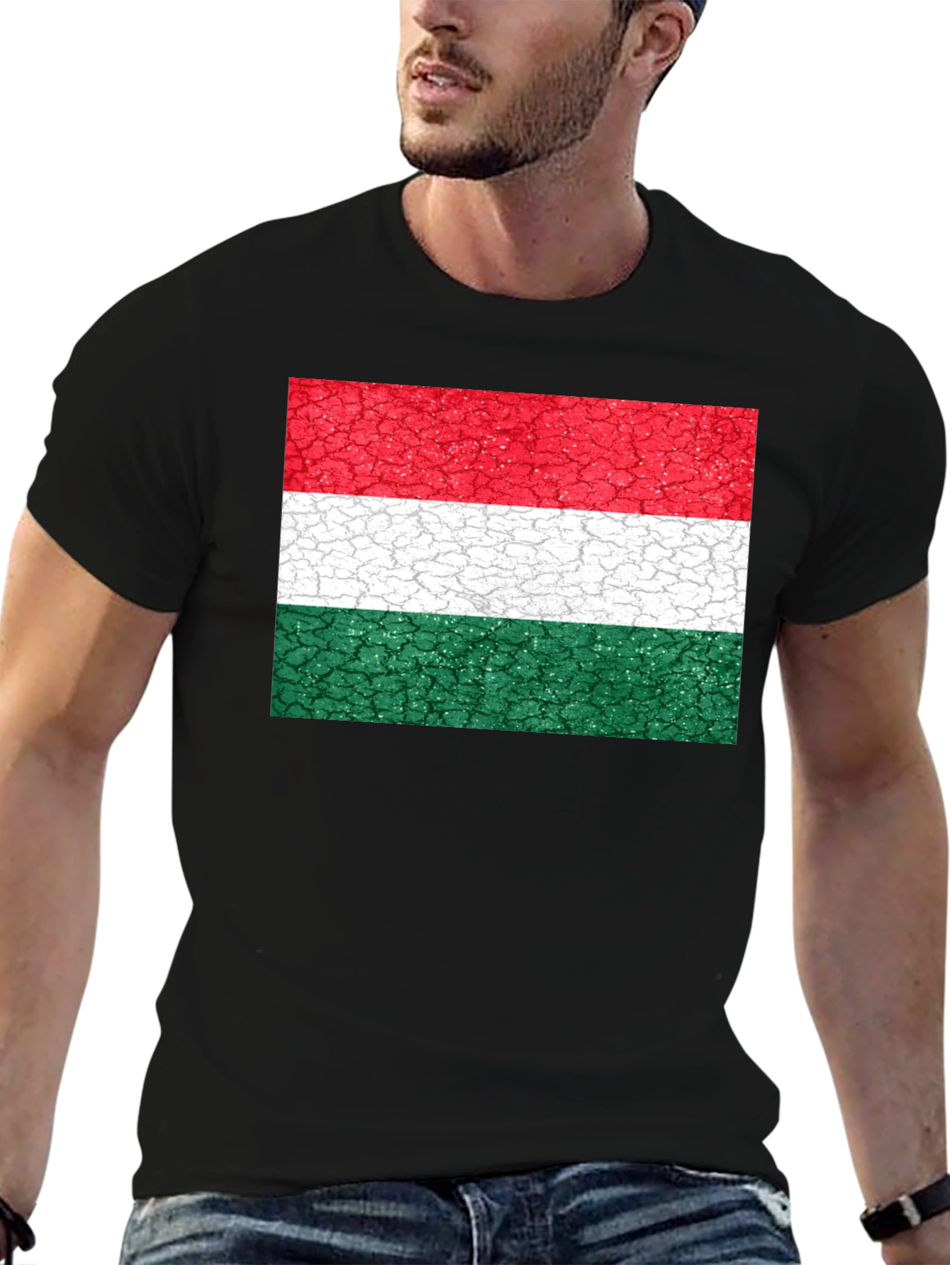 Hungary Flag T-Shirt - Novelty Graphic Tee