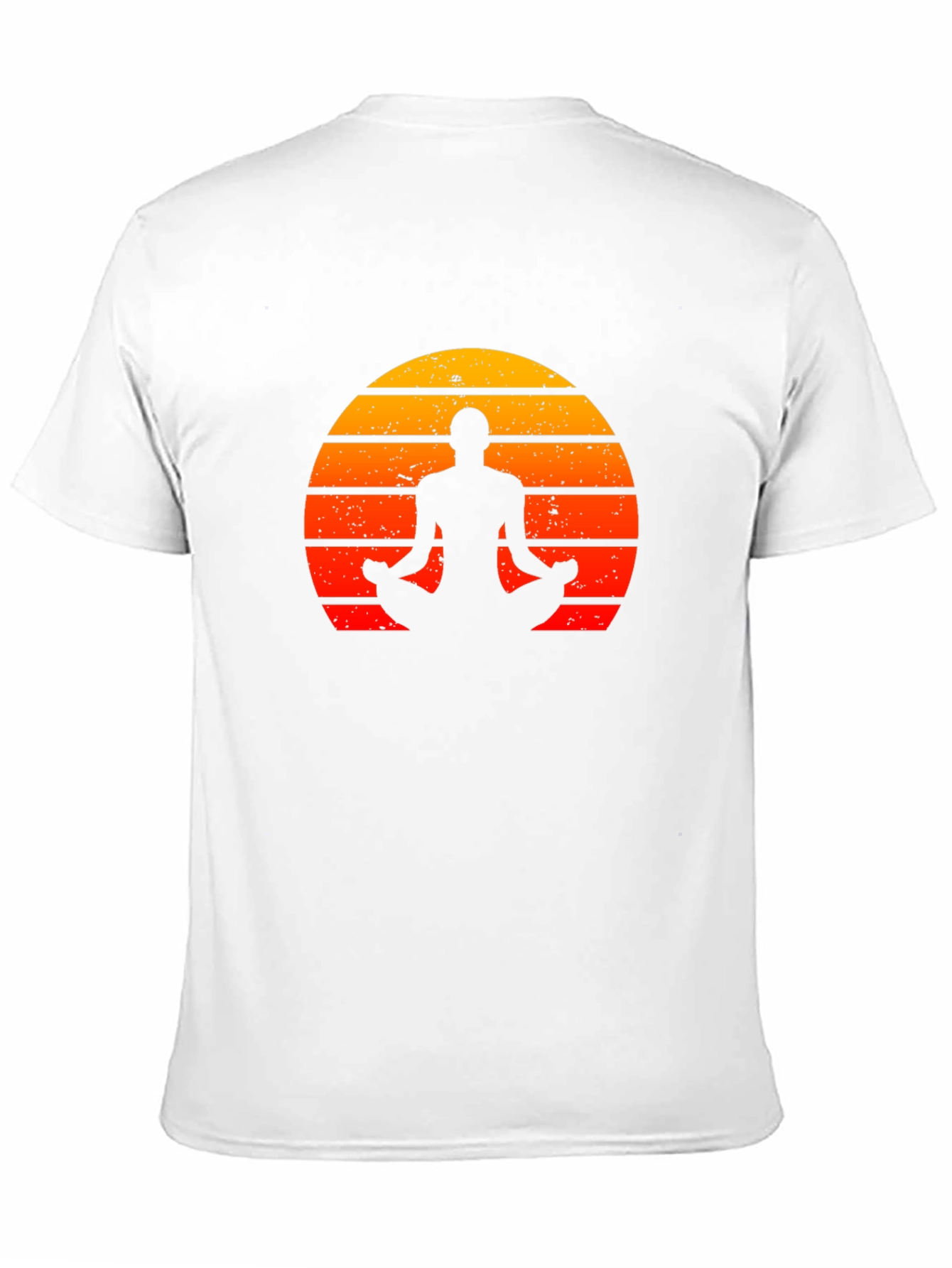 Yoga Silhouette Sunset Graphic T-Shirt