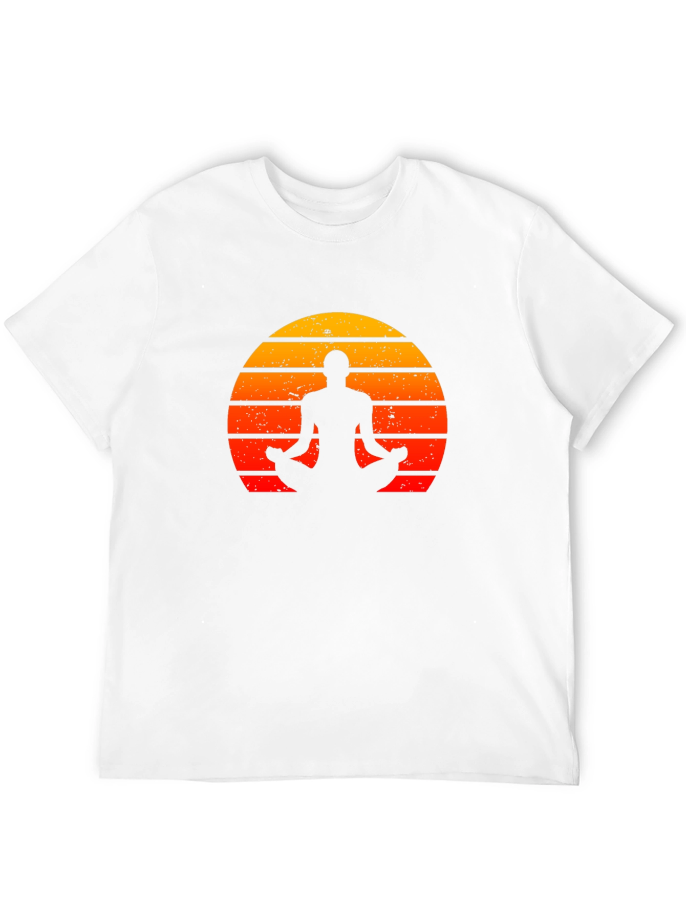 Yoga Silhouette Sunset Graphic T-Shirt