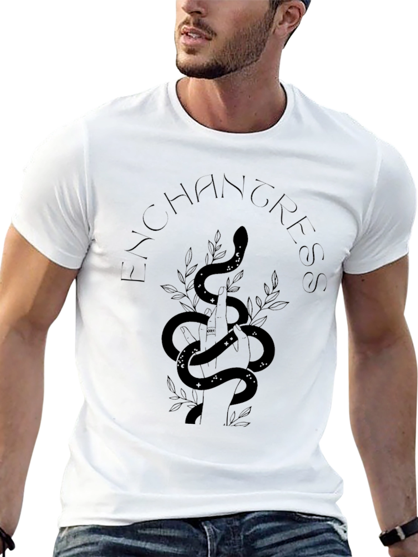 Enchantress Snake Graphic Black T-Shirt