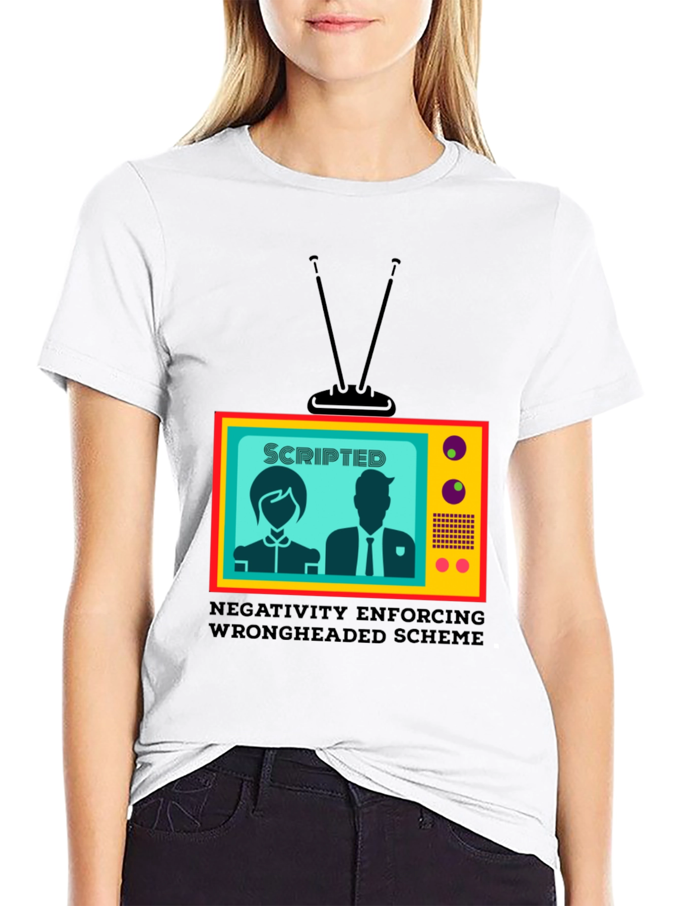 Scripted TV Show T-Shirt - Enforcing Wrongheaded Scheme
