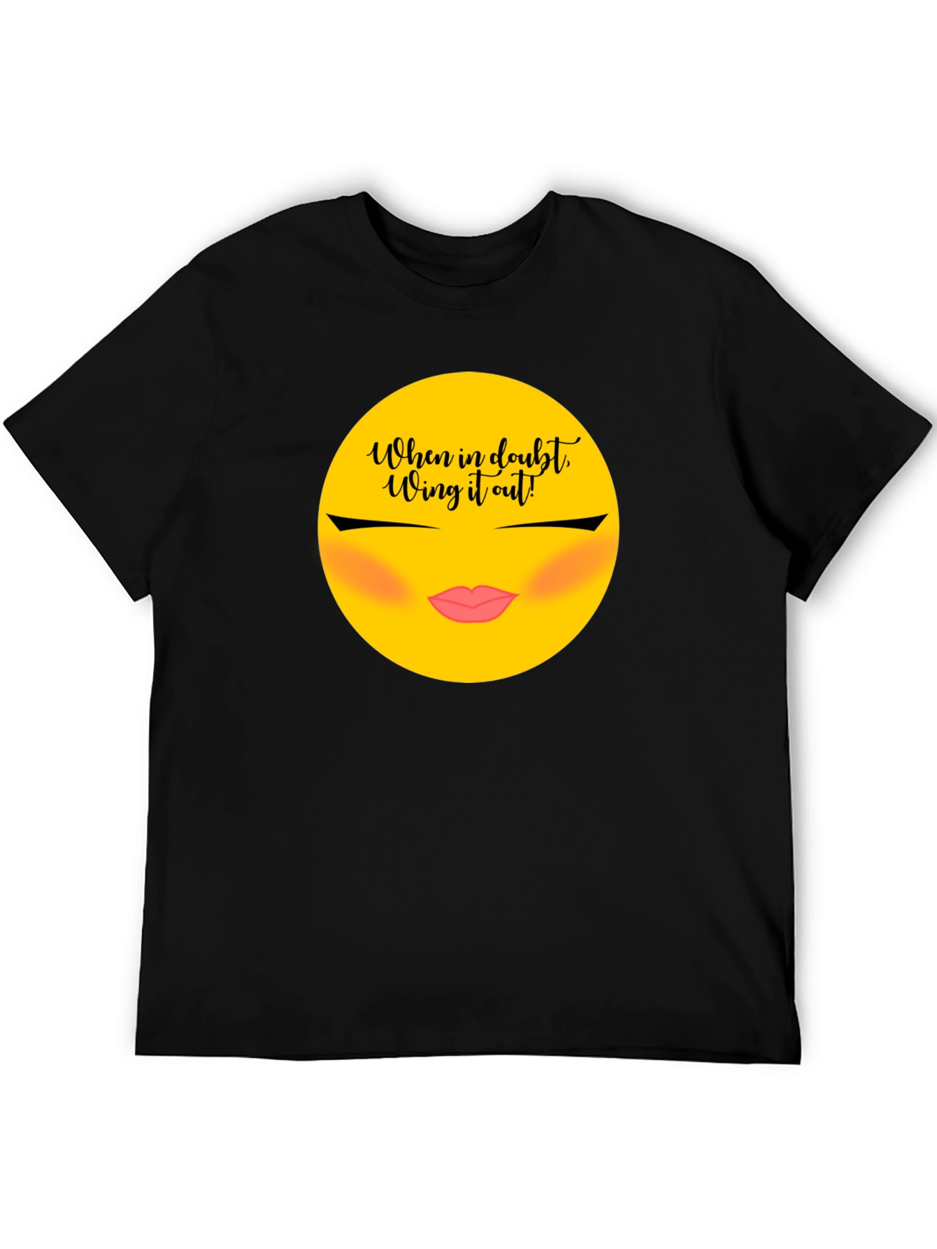 Wing It Out Graphic Tee - Trendy Slogan Shirt