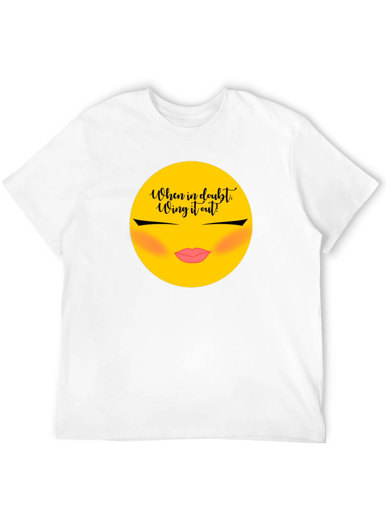 Wing It Out Graphic Tee - Trendy Slogan Shirt