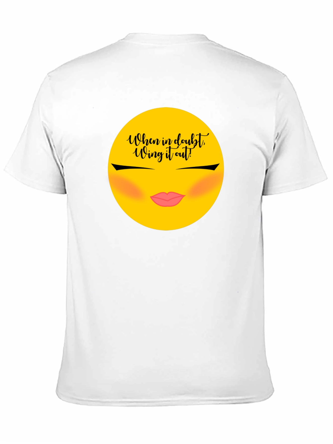 Wing It Out Graphic Tee - Trendy Slogan Shirt