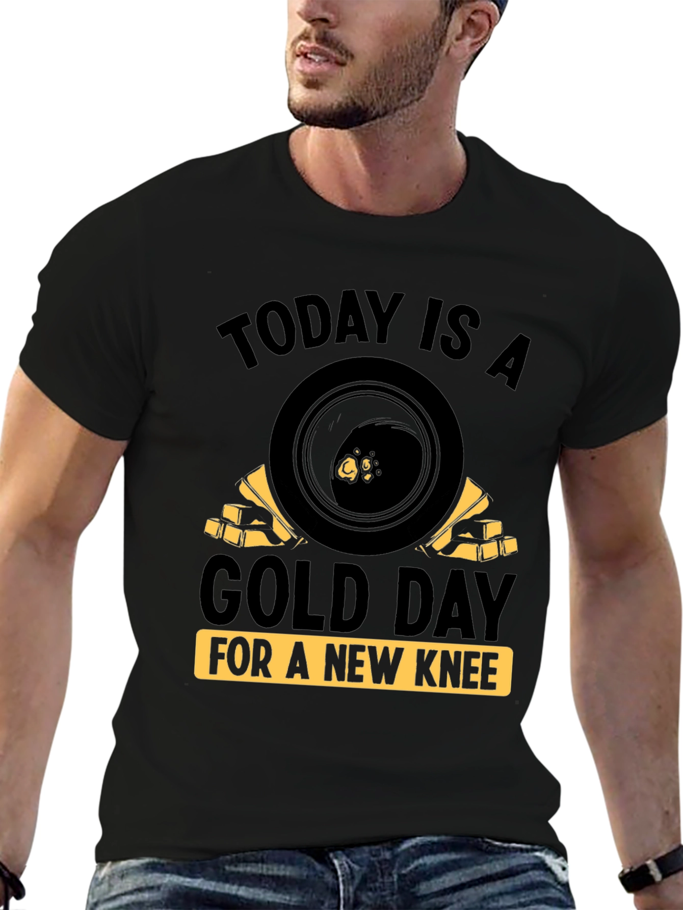 Gold Day New Knee Graphic Tee