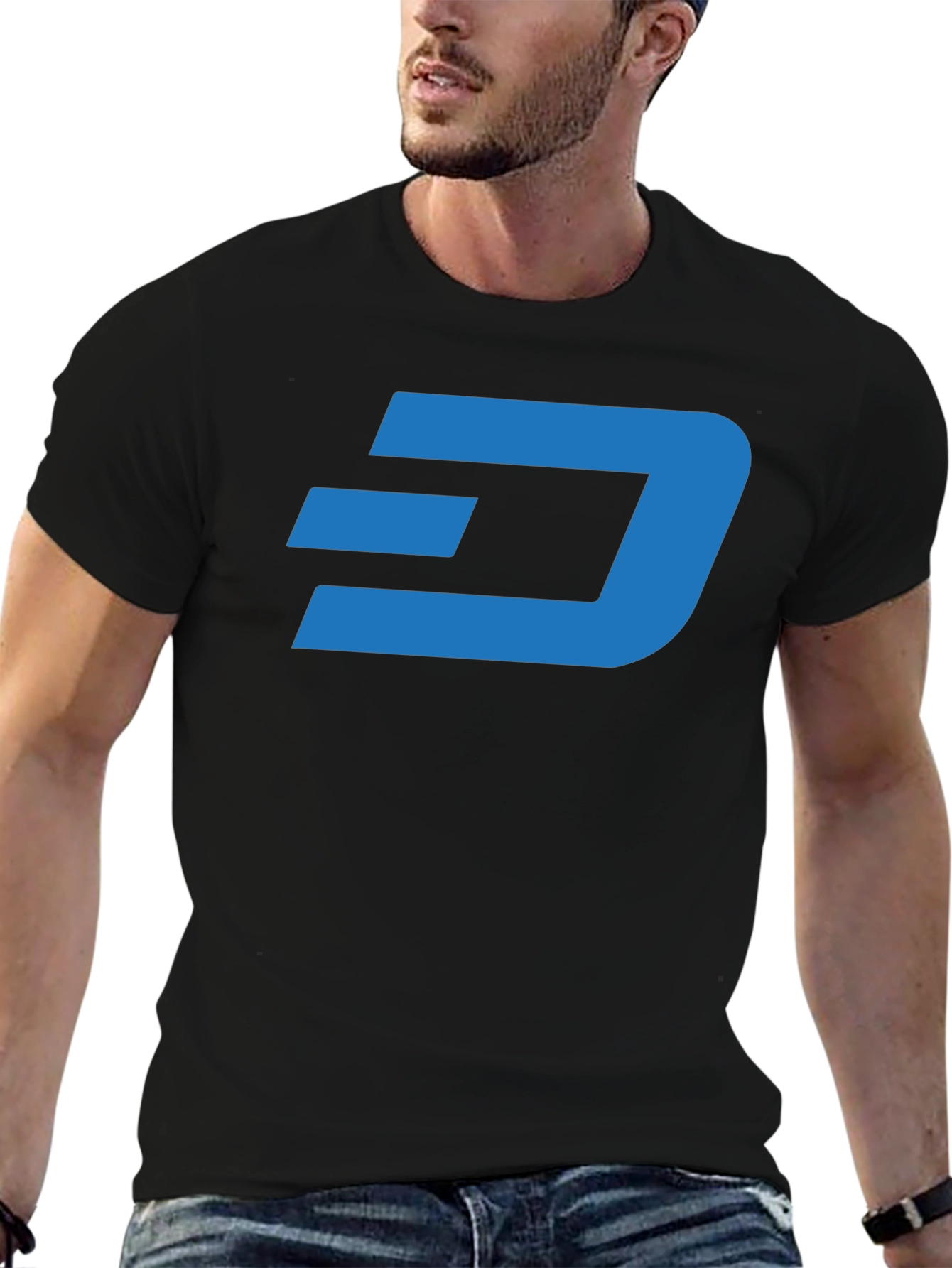 DASH Crypto Black T-Shirt - Stylish Cryptocurrency Tee