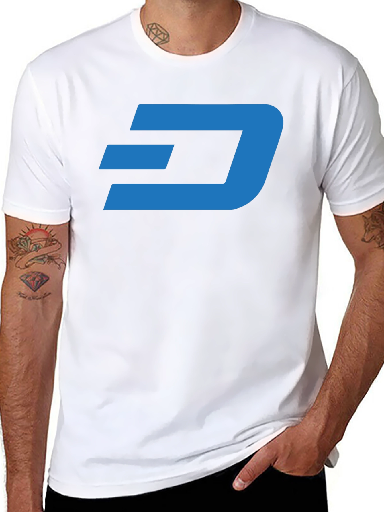 DASH Crypto Black T-Shirt - Stylish Cryptocurrency Tee
