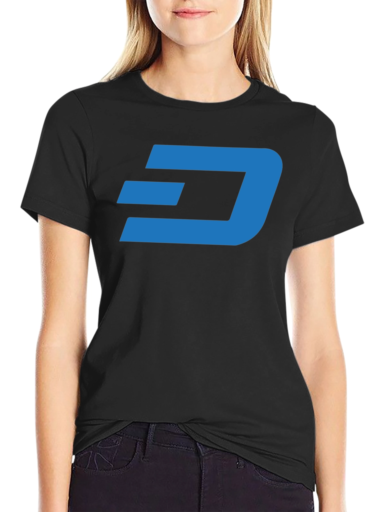 DASH Crypto Black T-Shirt - Stylish Cryptocurrency Tee