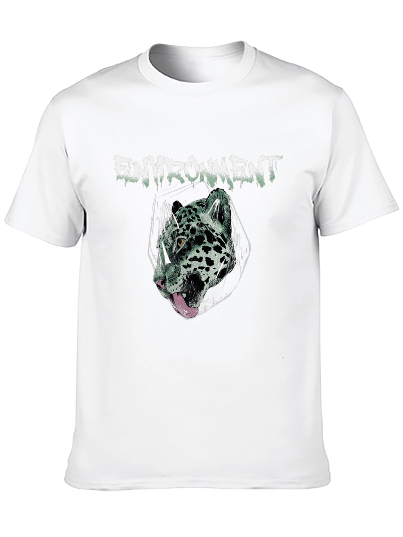 Environment Jaguar Graphic Print Black T-Shirt