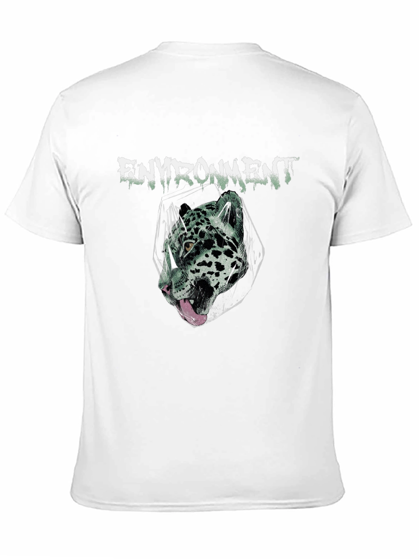 Environment Jaguar Graphic Print Black T-Shirt