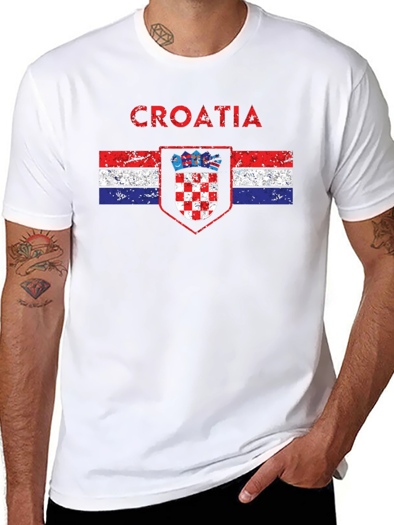 Croatia Flag Graphic T-Shirt