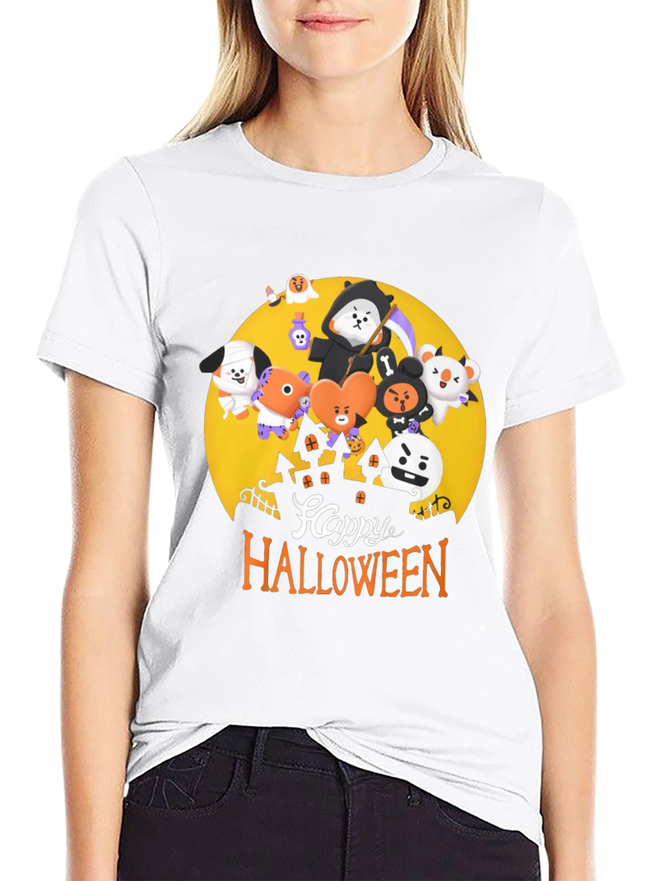 Happy Halloween T-Shirt: BT21 Characters