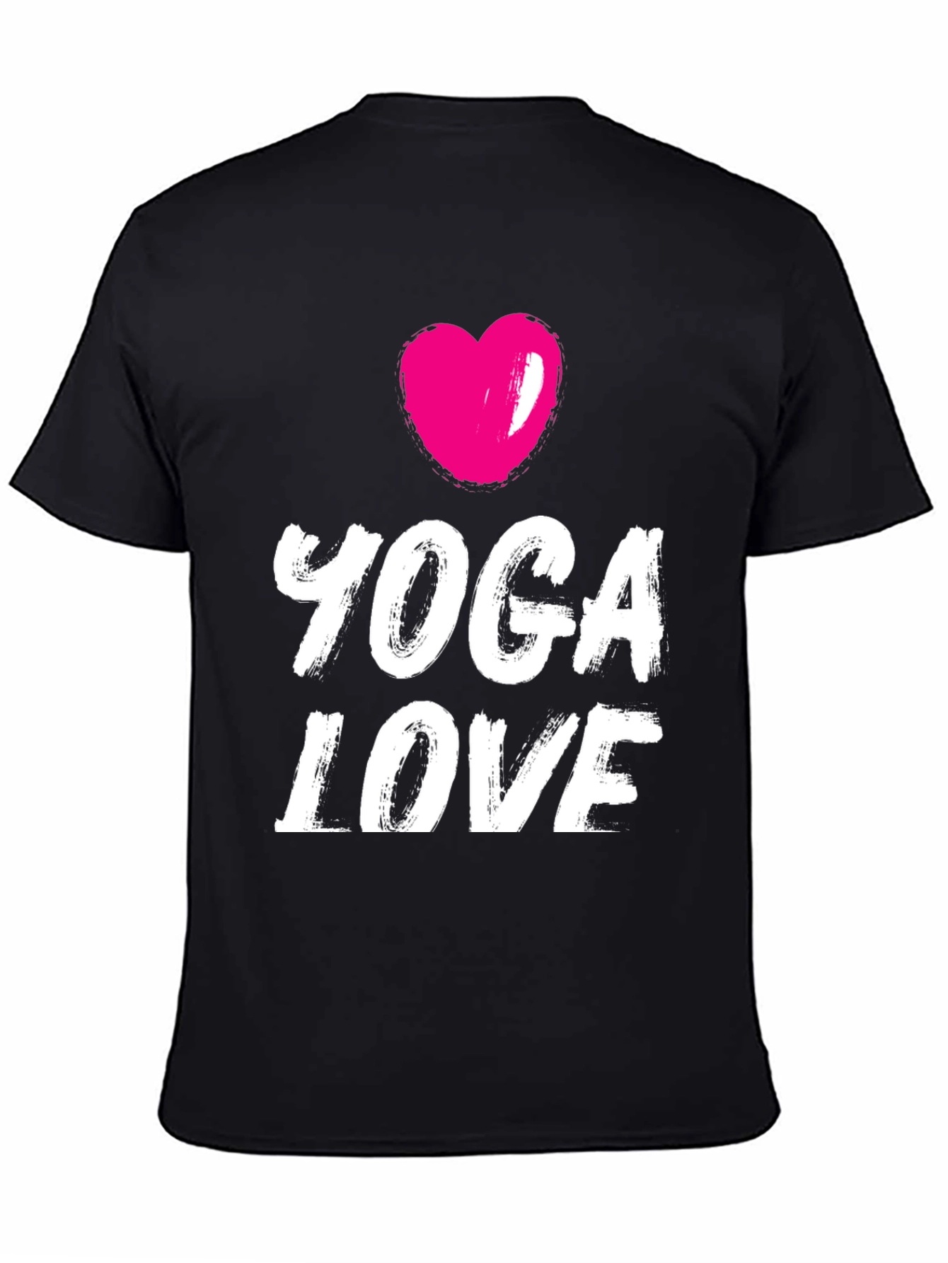 Yoga Love Graphic Tee - Black