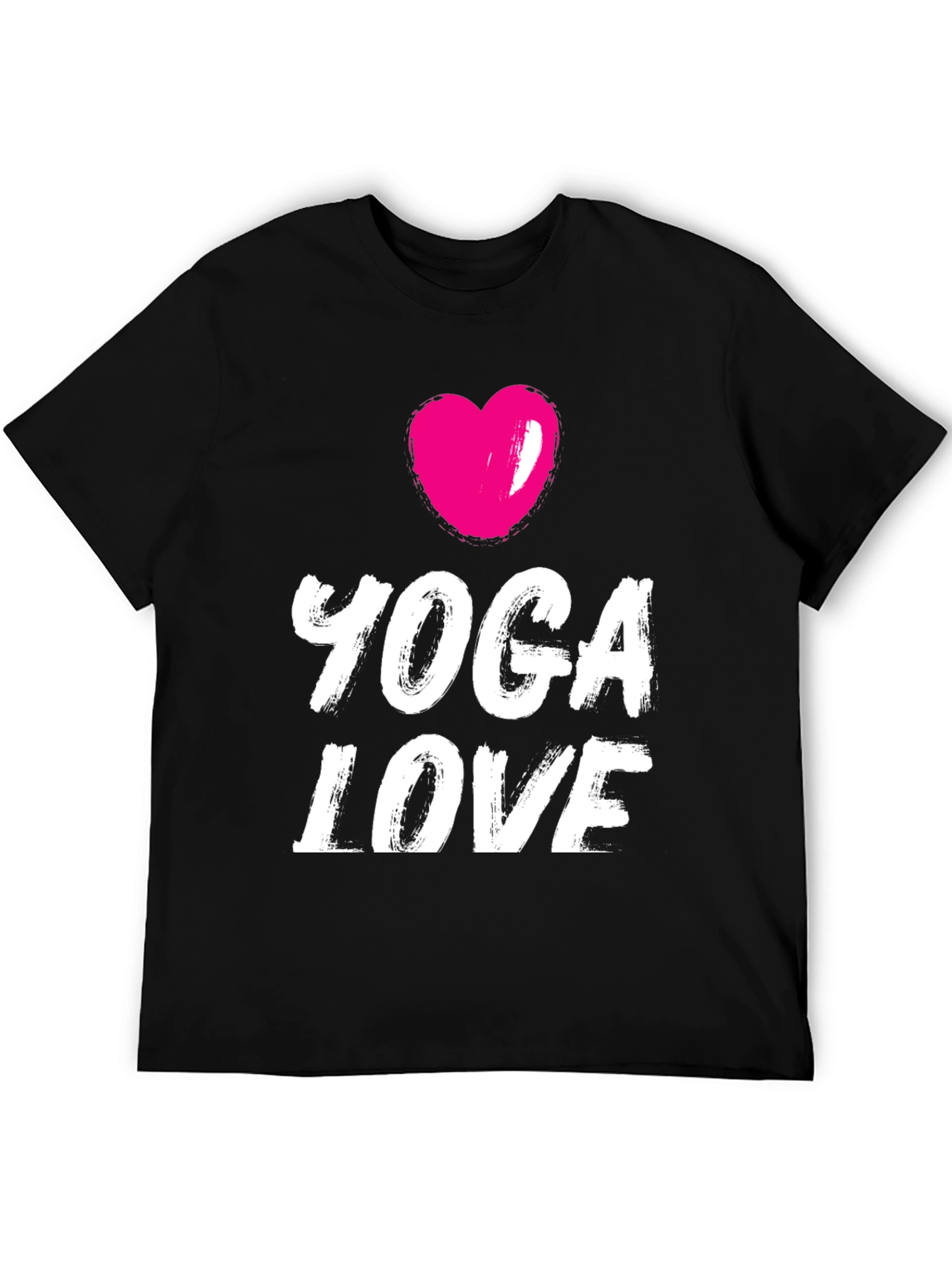 Yoga Love Graphic Tee - Black