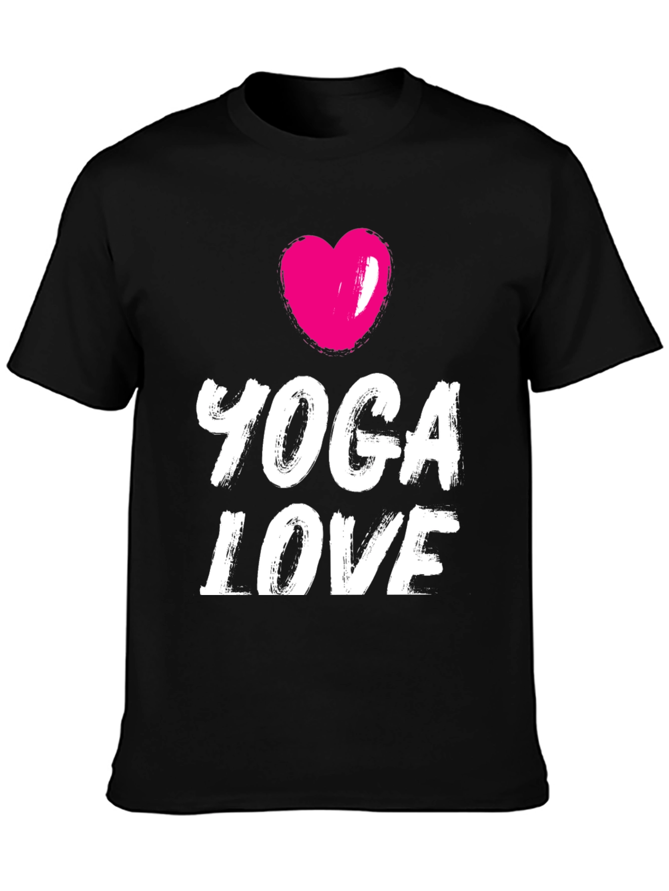 Yoga Love Graphic Tee - Black