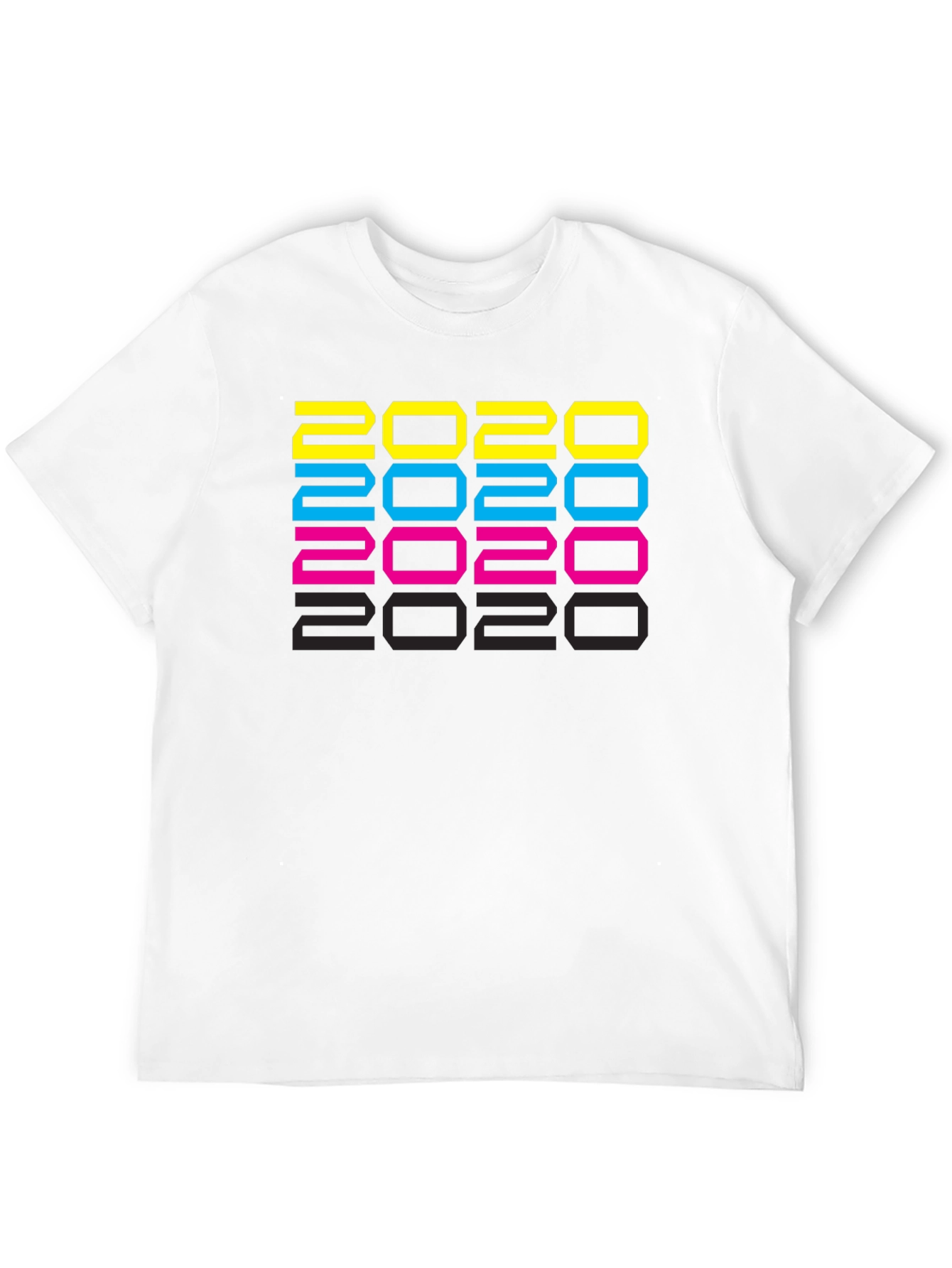 2020 Graphic T-Shirt - Retro Style Print Tee