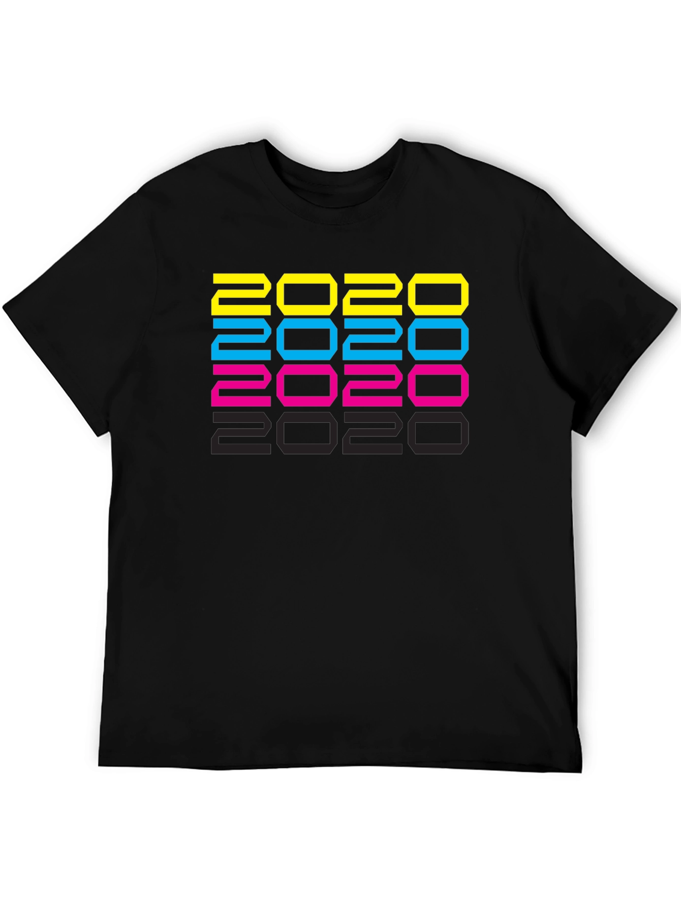 2020 Graphic T-Shirt - Retro Style Print Tee