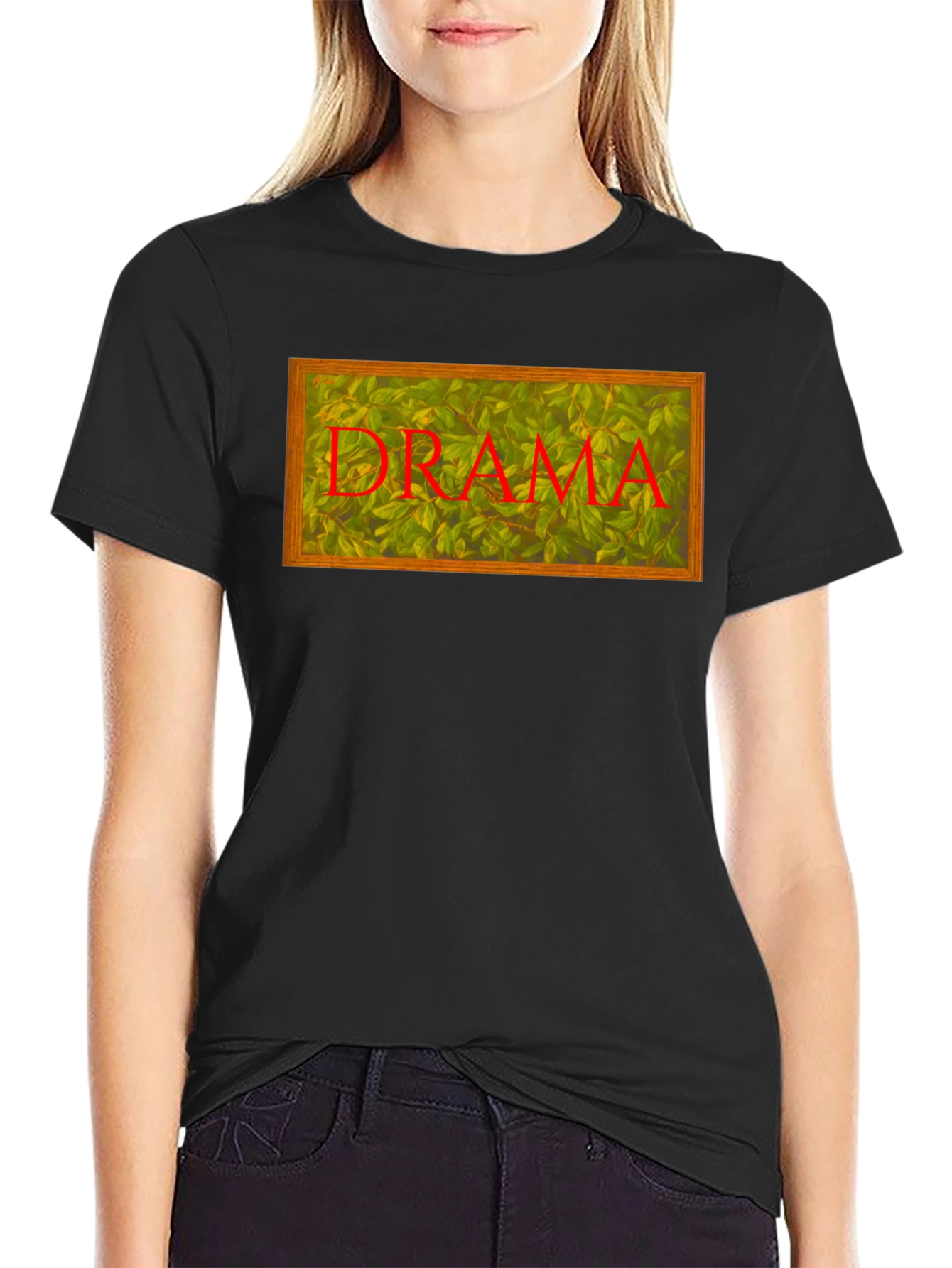 Drama Leaves T-Shirt - Unique Design