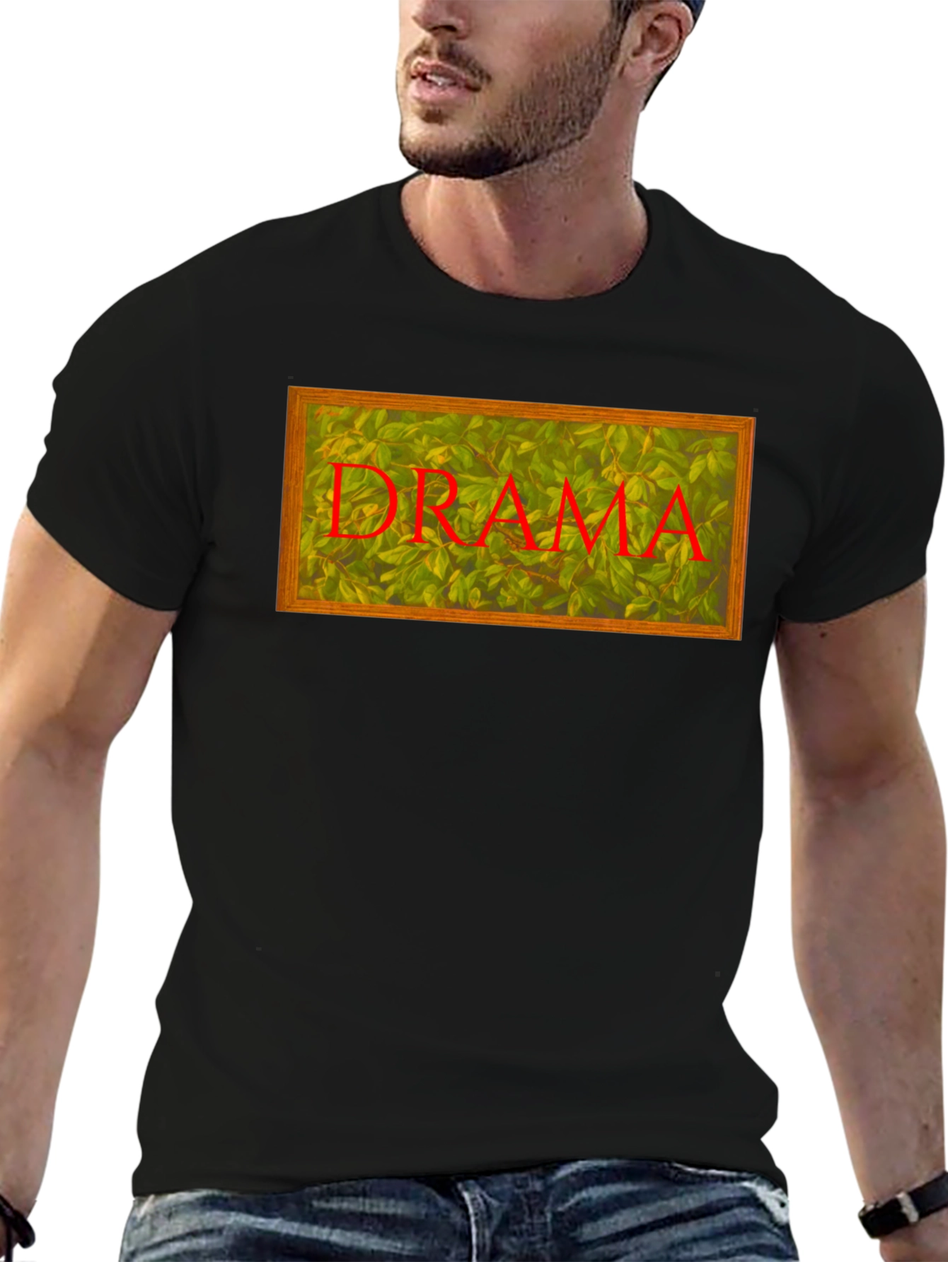 Drama Leaves T-Shirt - Unique Design