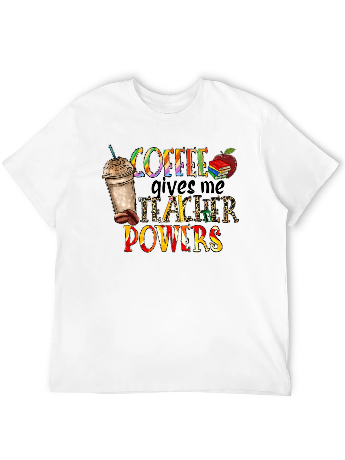 Coffee Teacher Powers Graphic Tee